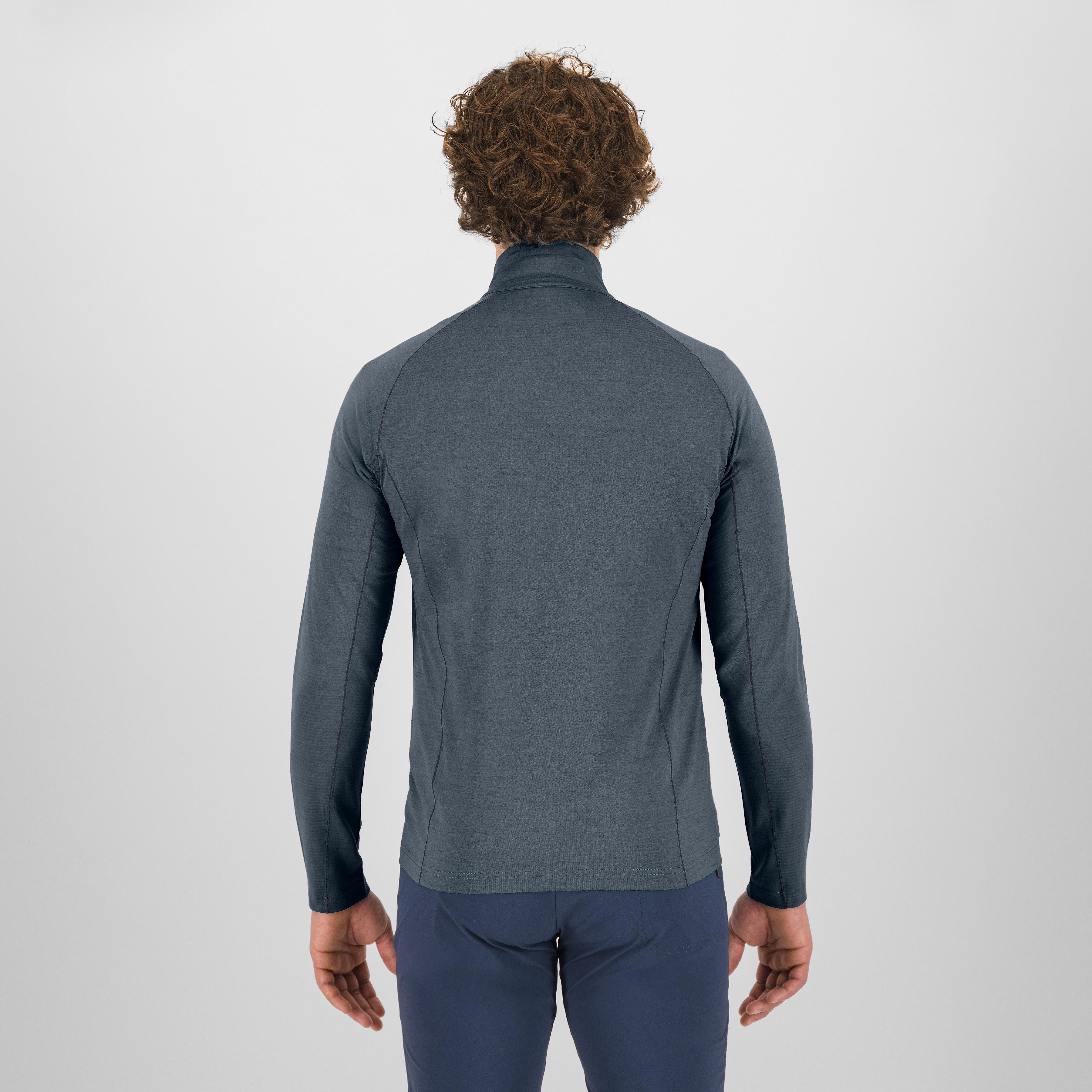 Pomedes tech full-zip fleece - dark slate - karpos