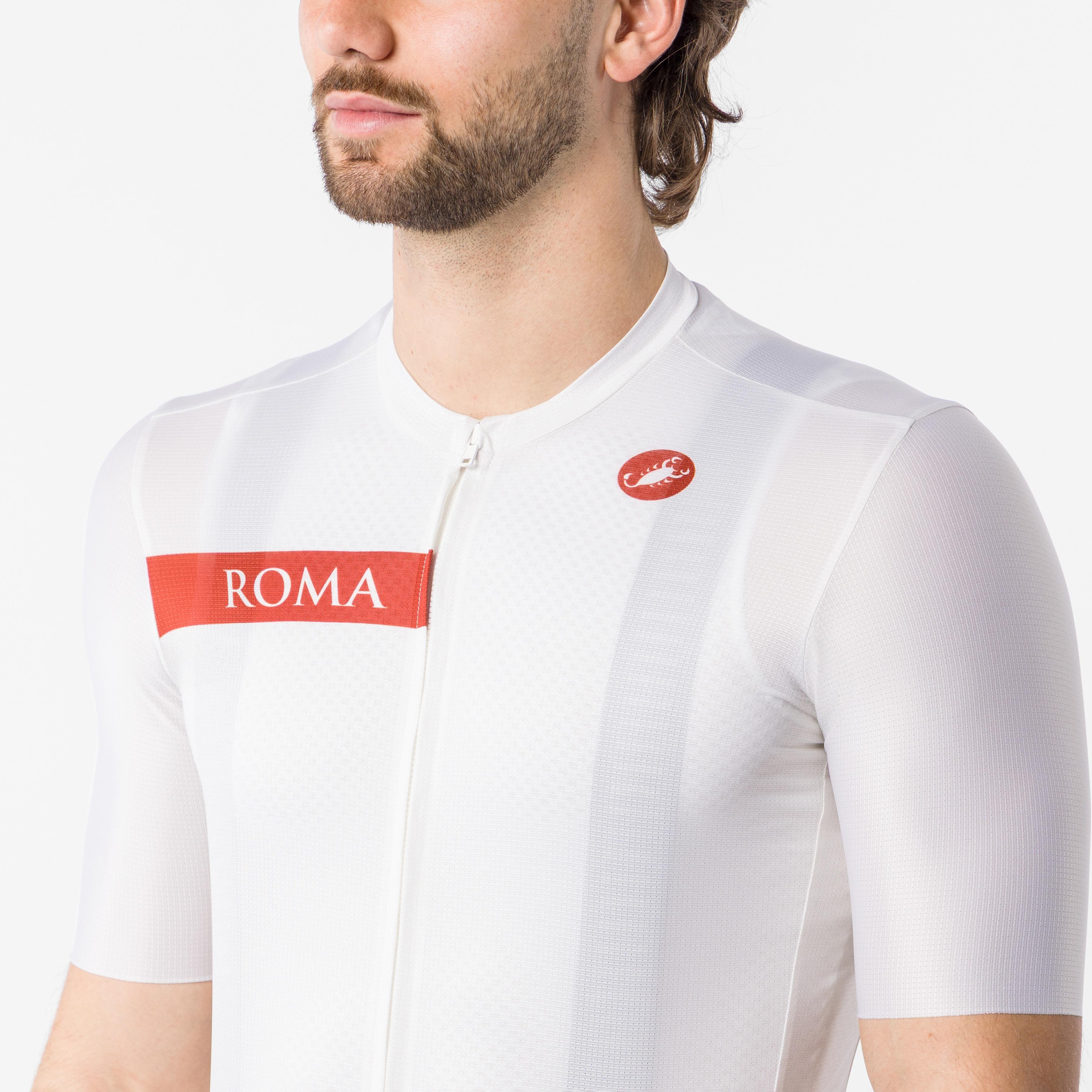 #giro109 rome jersey - chalk/red ochre - castelli