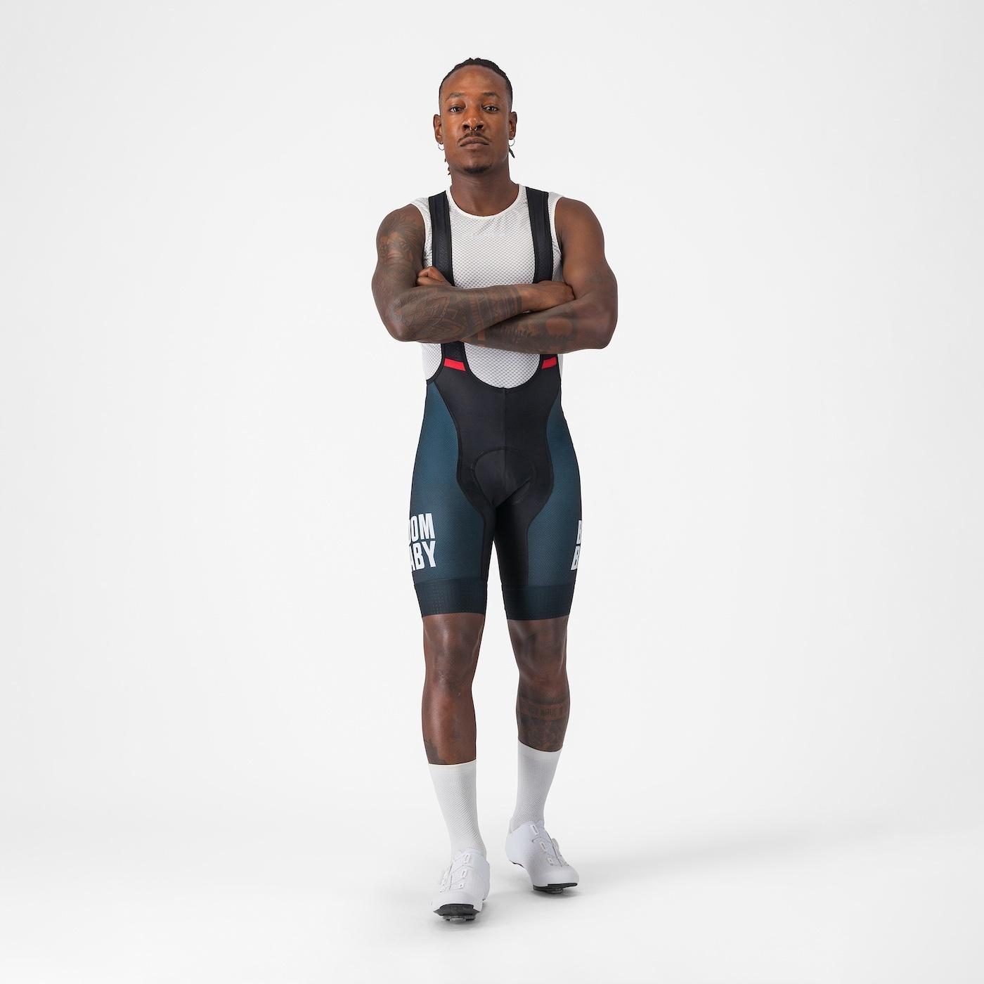 Boombaby 2 bibshort - blue/gold - castelli