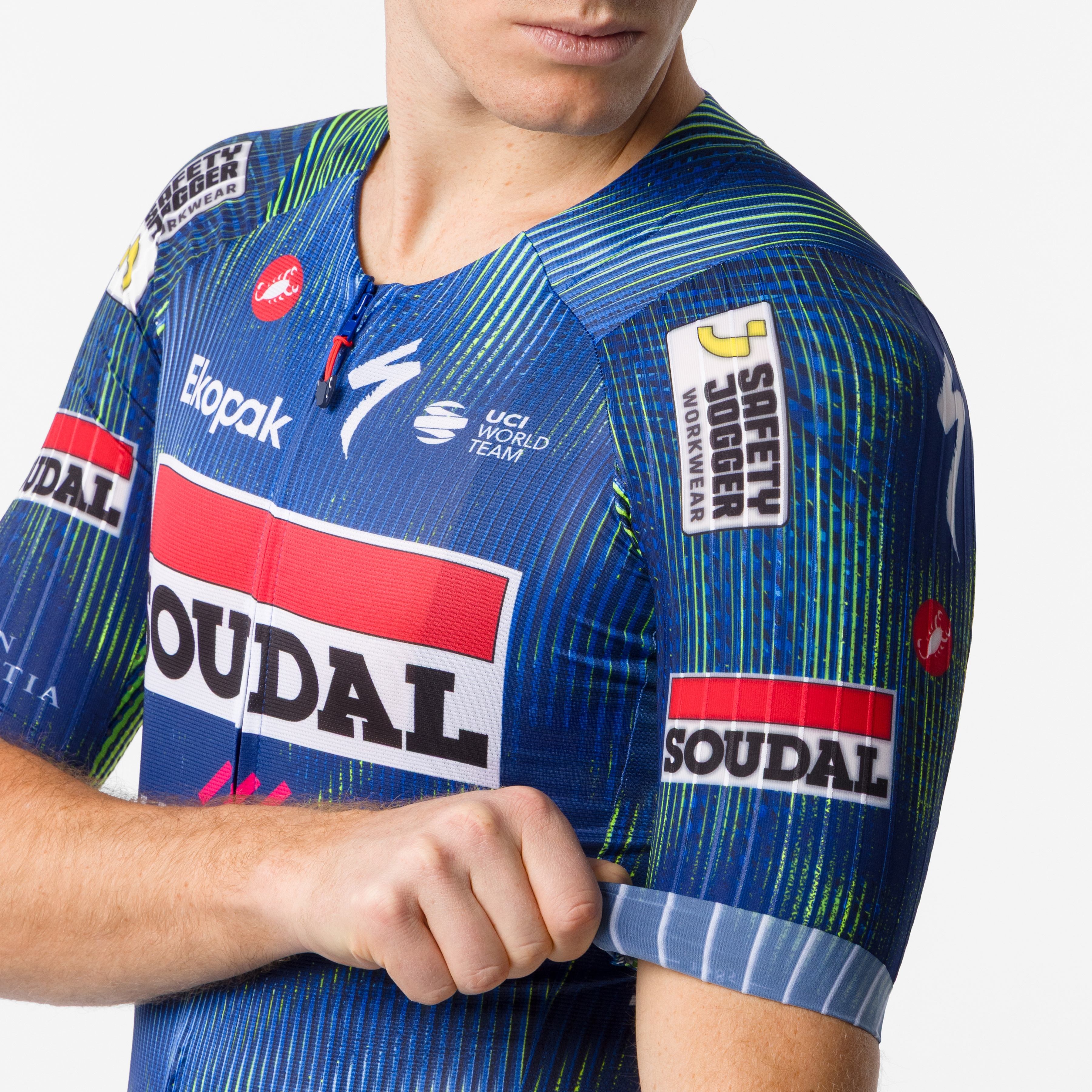 Aero race 8s jersey - blue/electric lime - castelli