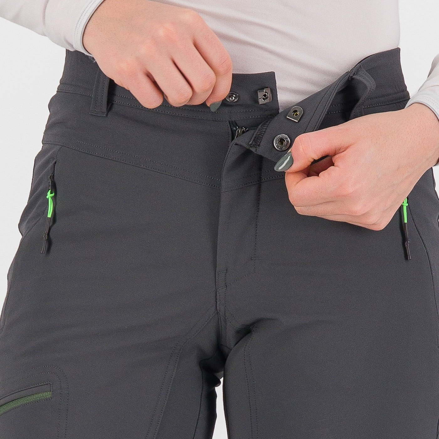 Cevedale evo w pant - black sand/thyme - karpos