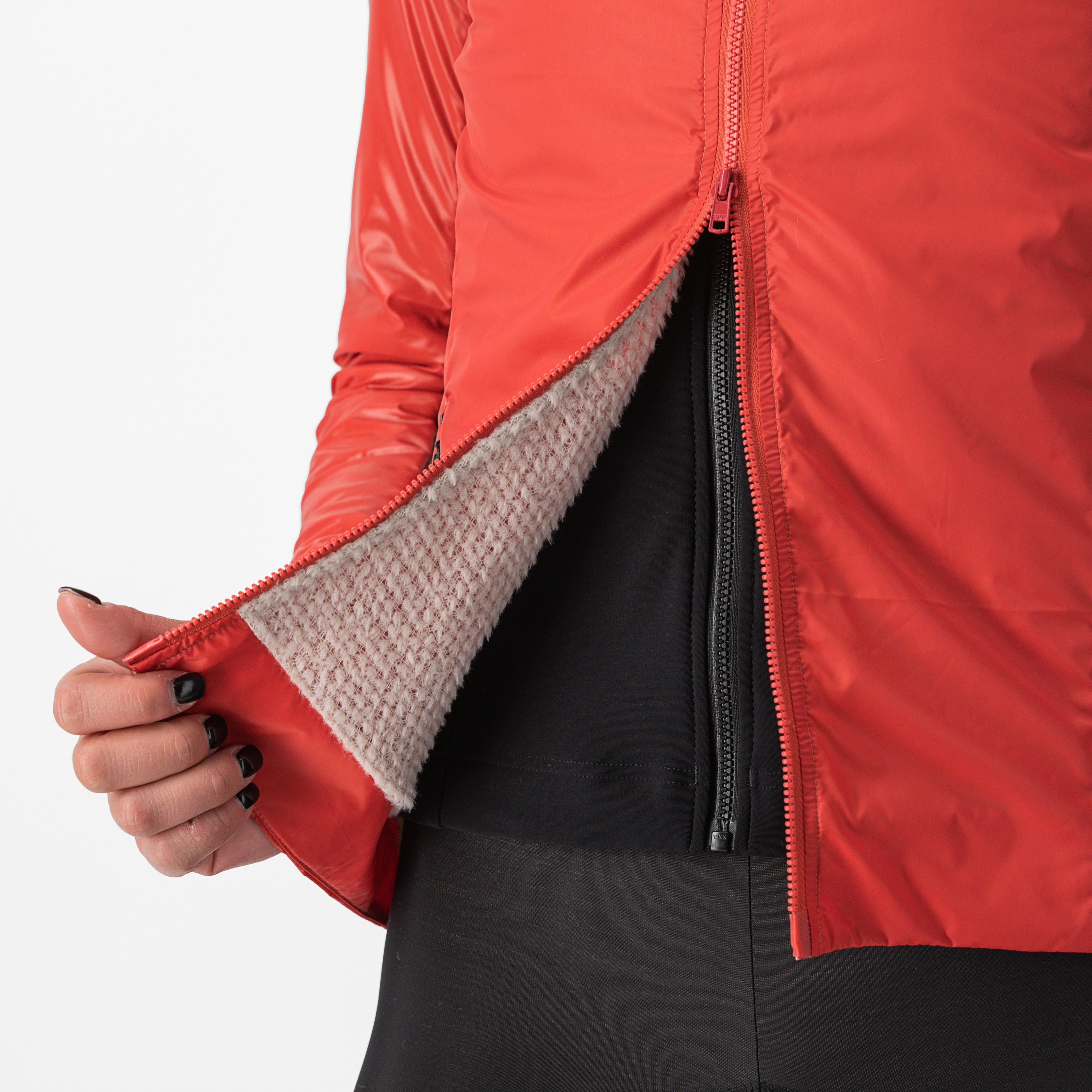 Unlimited 2 w puffy jacket - mineral red/silver gray - castelli