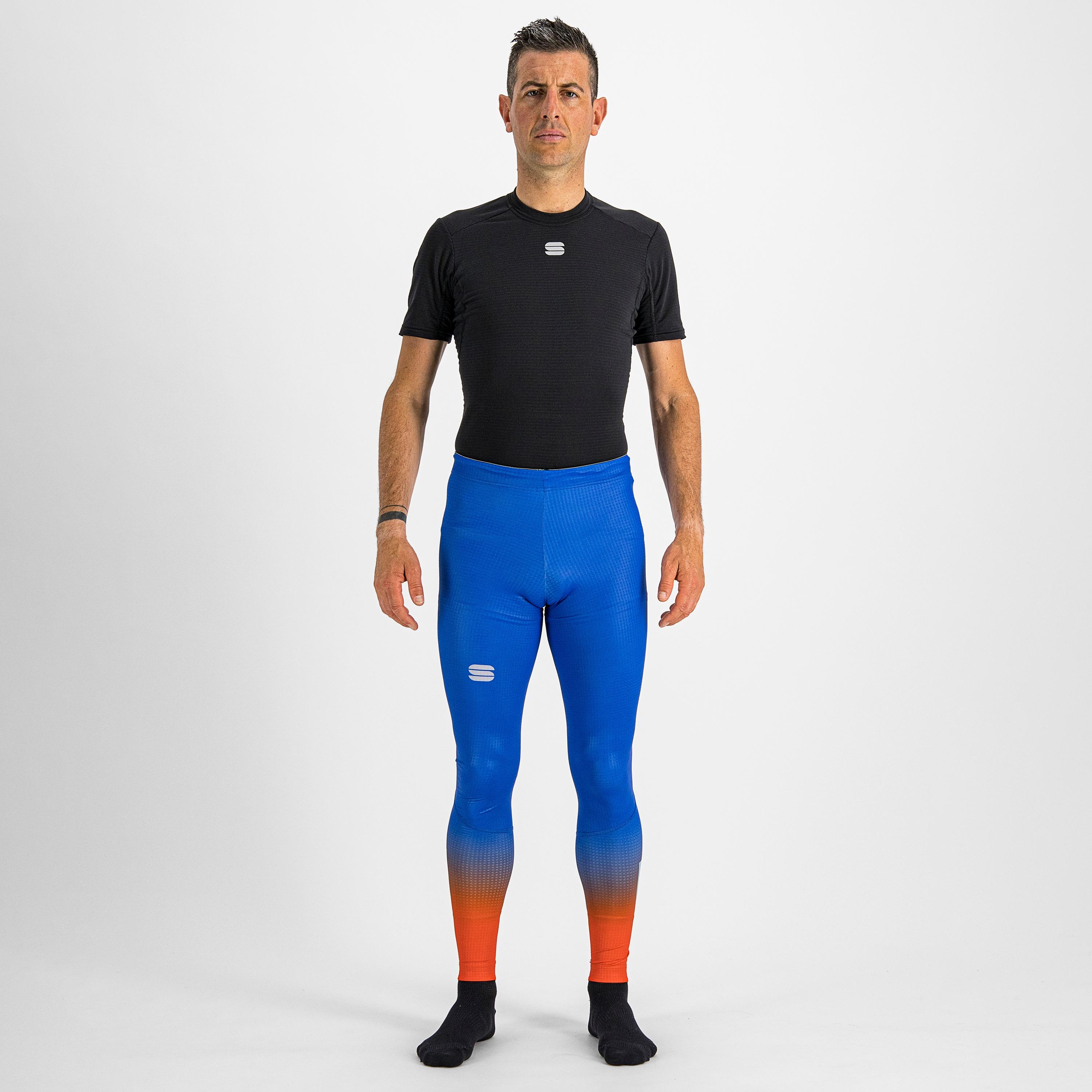 Apex tight - blue ceramic / fire red - sportful