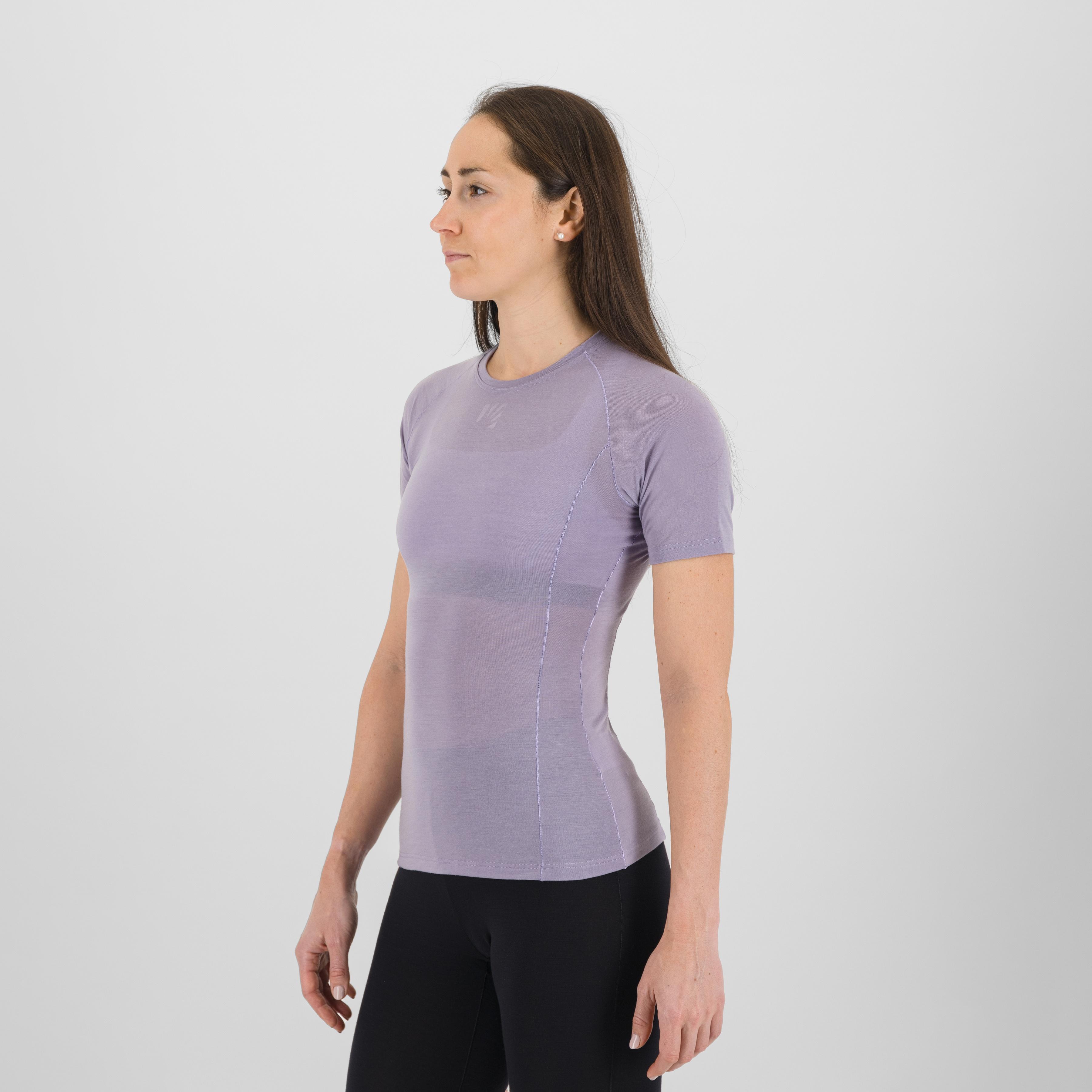 Dinamico merino 130 w t-shirt - lavender - karpos