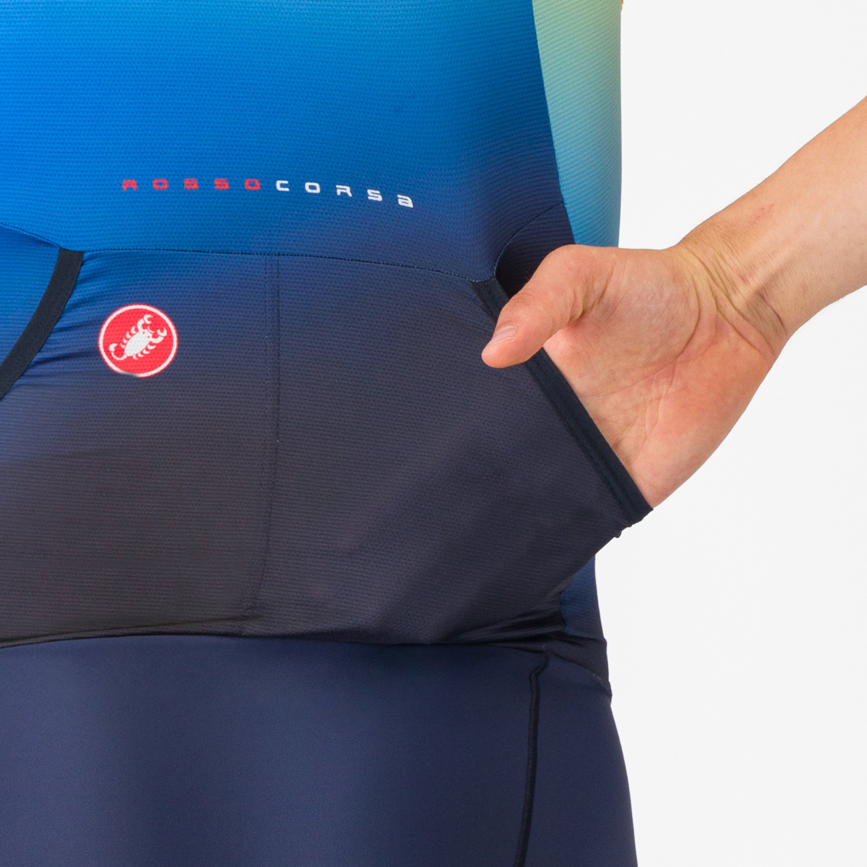 Free sanremo 3 suit sleeveless - belgian blue/multicolor vivid - castelli