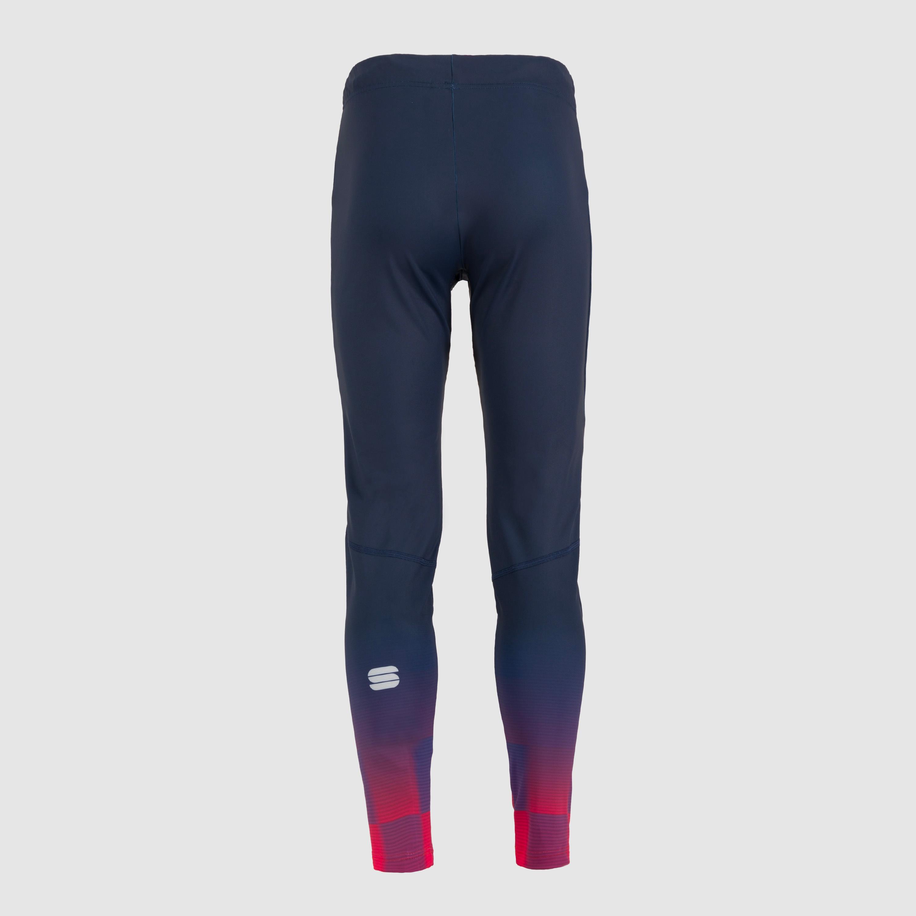 Squadra kid's tight - galaxy blue/tango red - sportful
