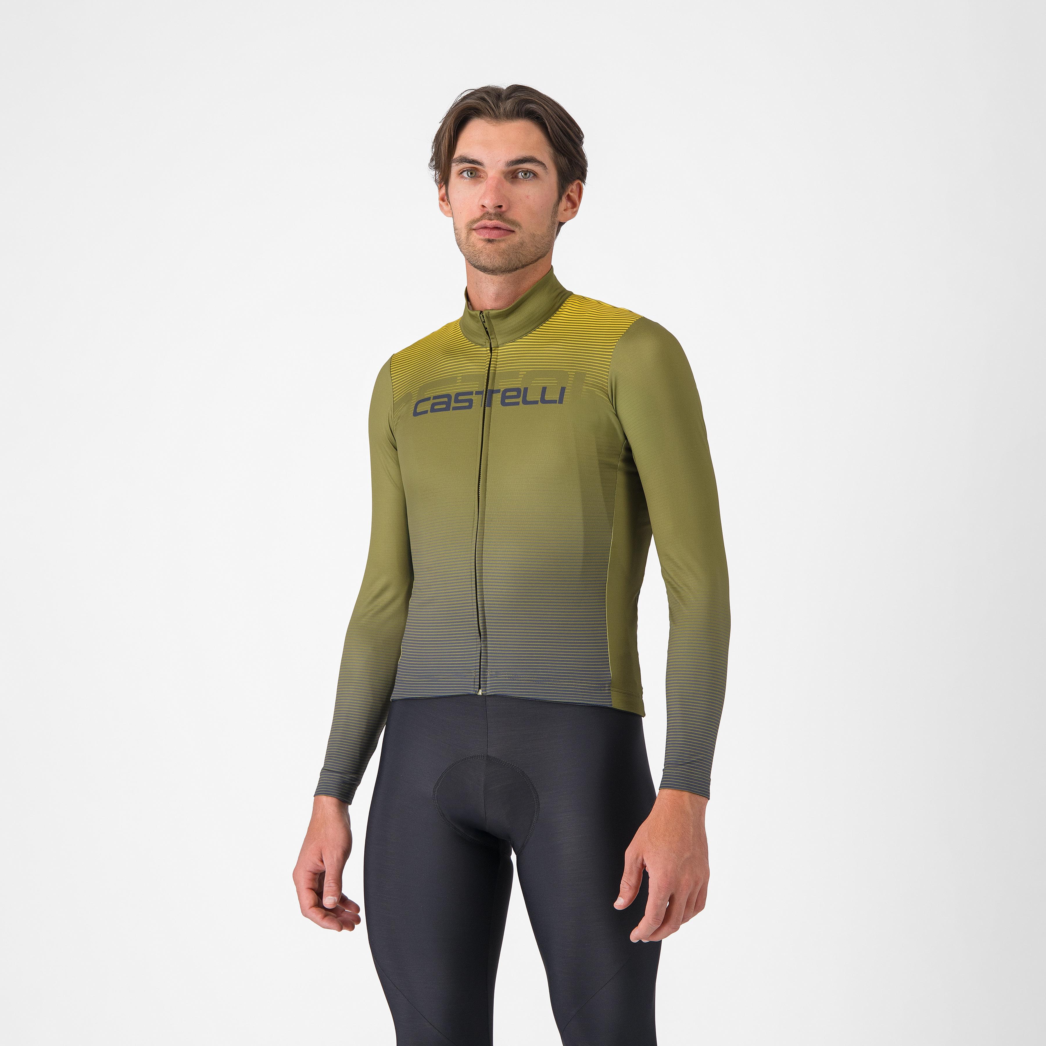 Apice thermal jersey - sage/twilight blue-mango mojit - castelli