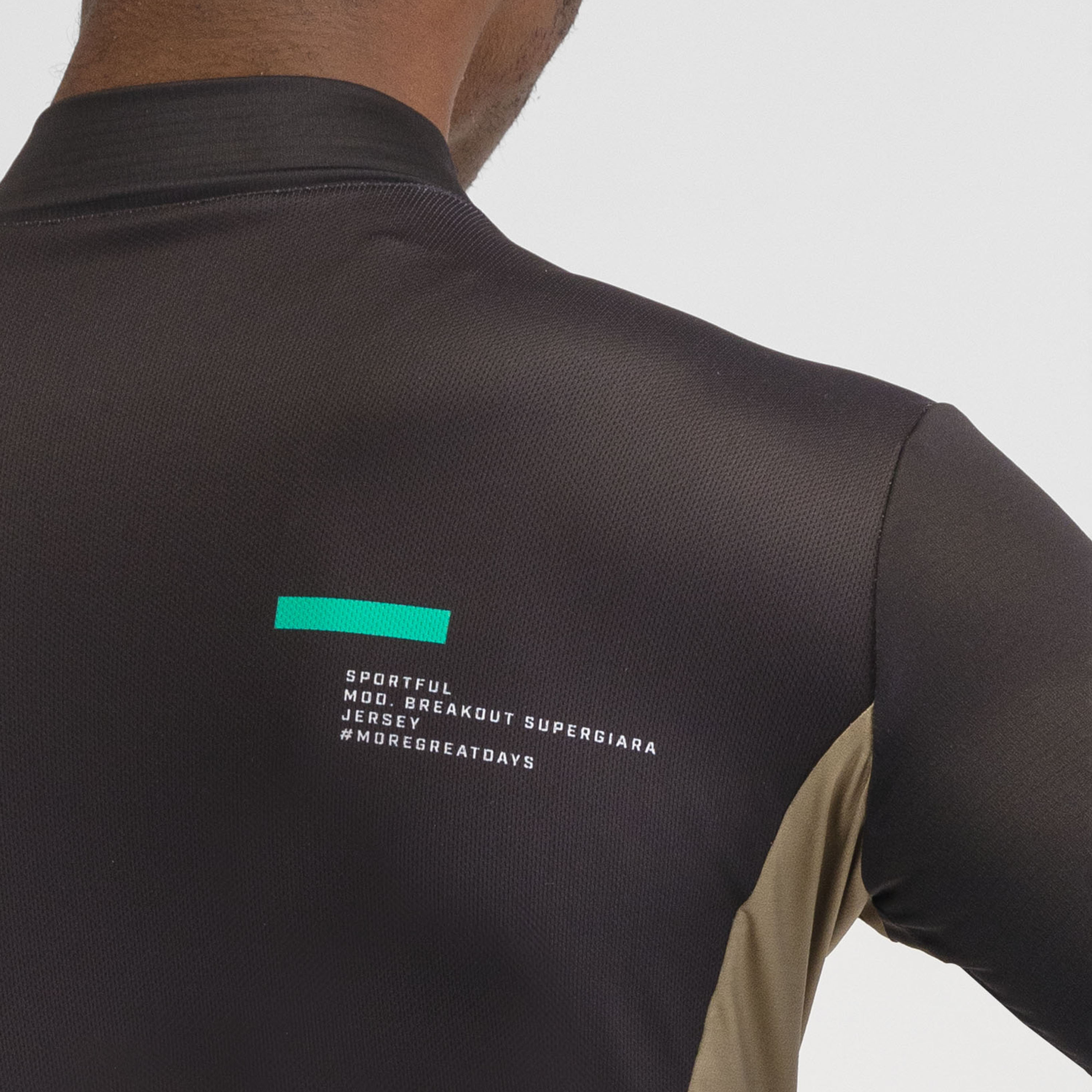Breakout supergiara thermal jersey - black huckleberry olive green - sportful