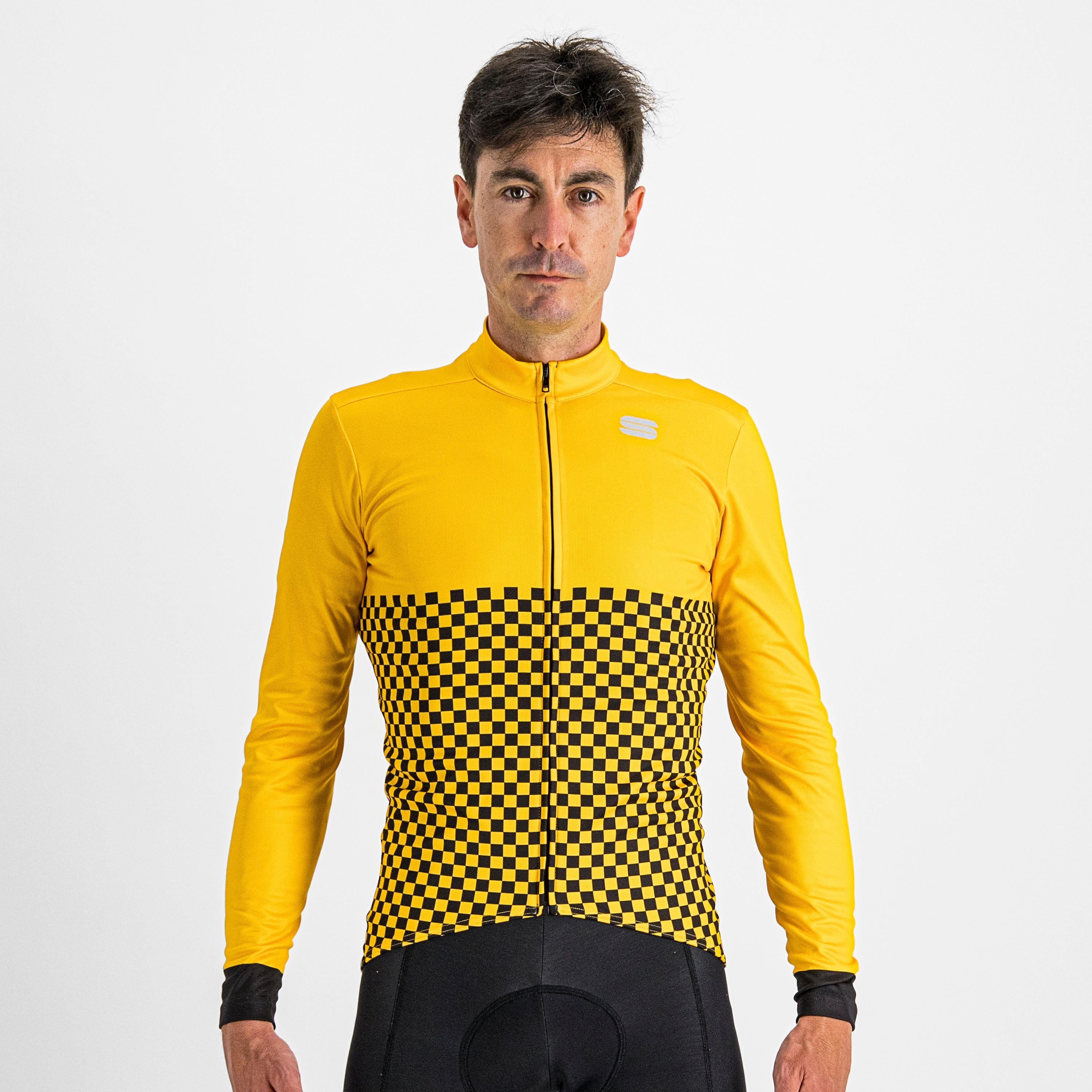 Checkmate thermal jersey - yellow black - sportful