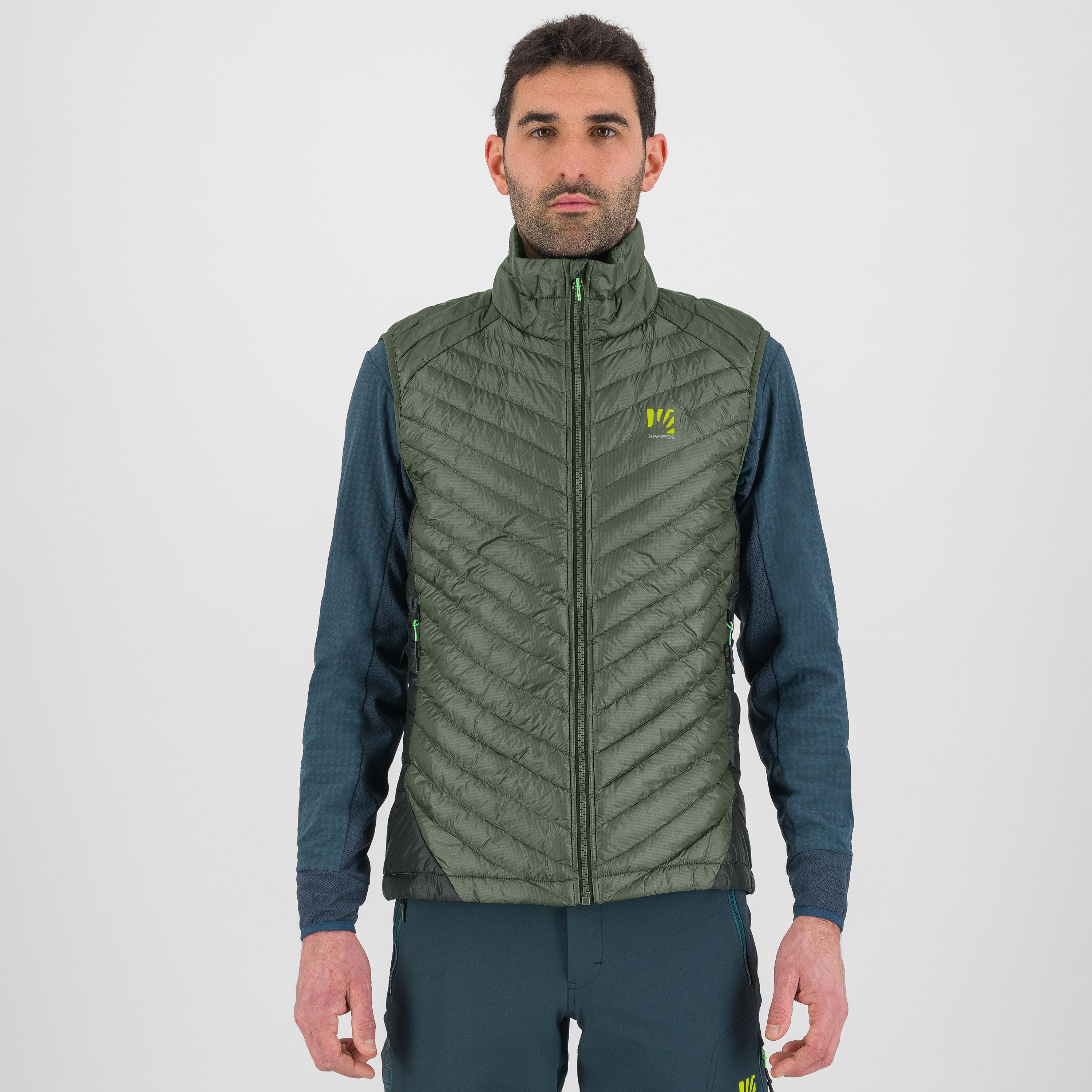 Sas plat vest - thyme/black sand - karpos