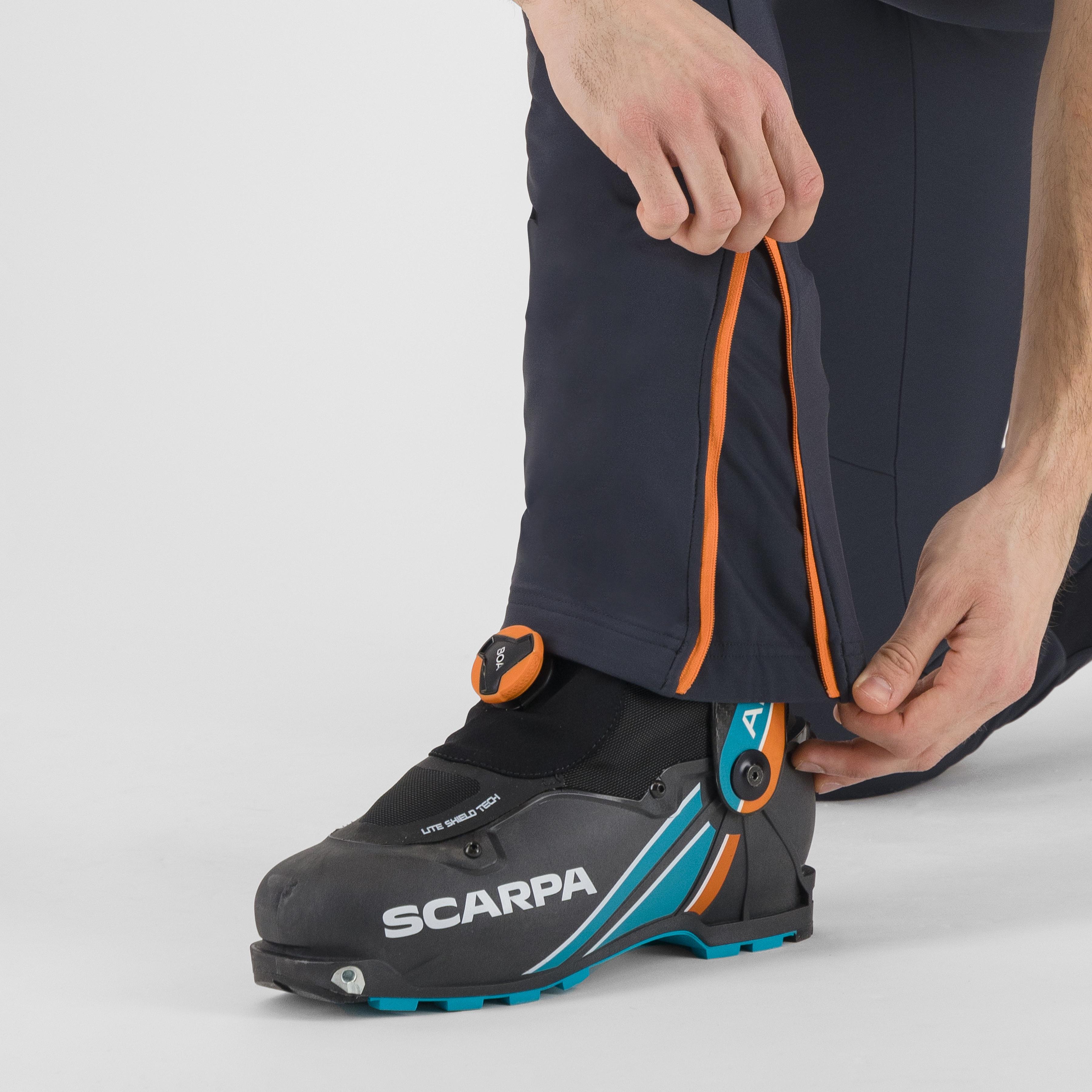 Alagna 2.0 pants - woodl.gray/vibr.orange - karpos