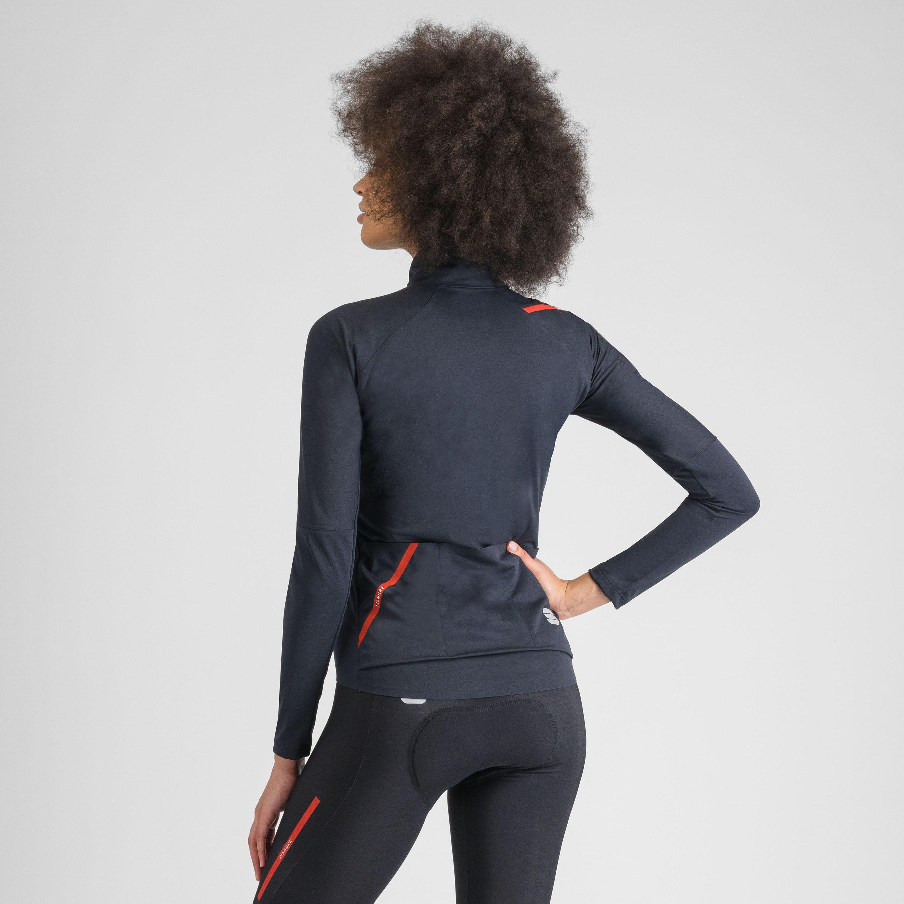 Fiandre pro 2 w jacket long sleeves - black - sportful