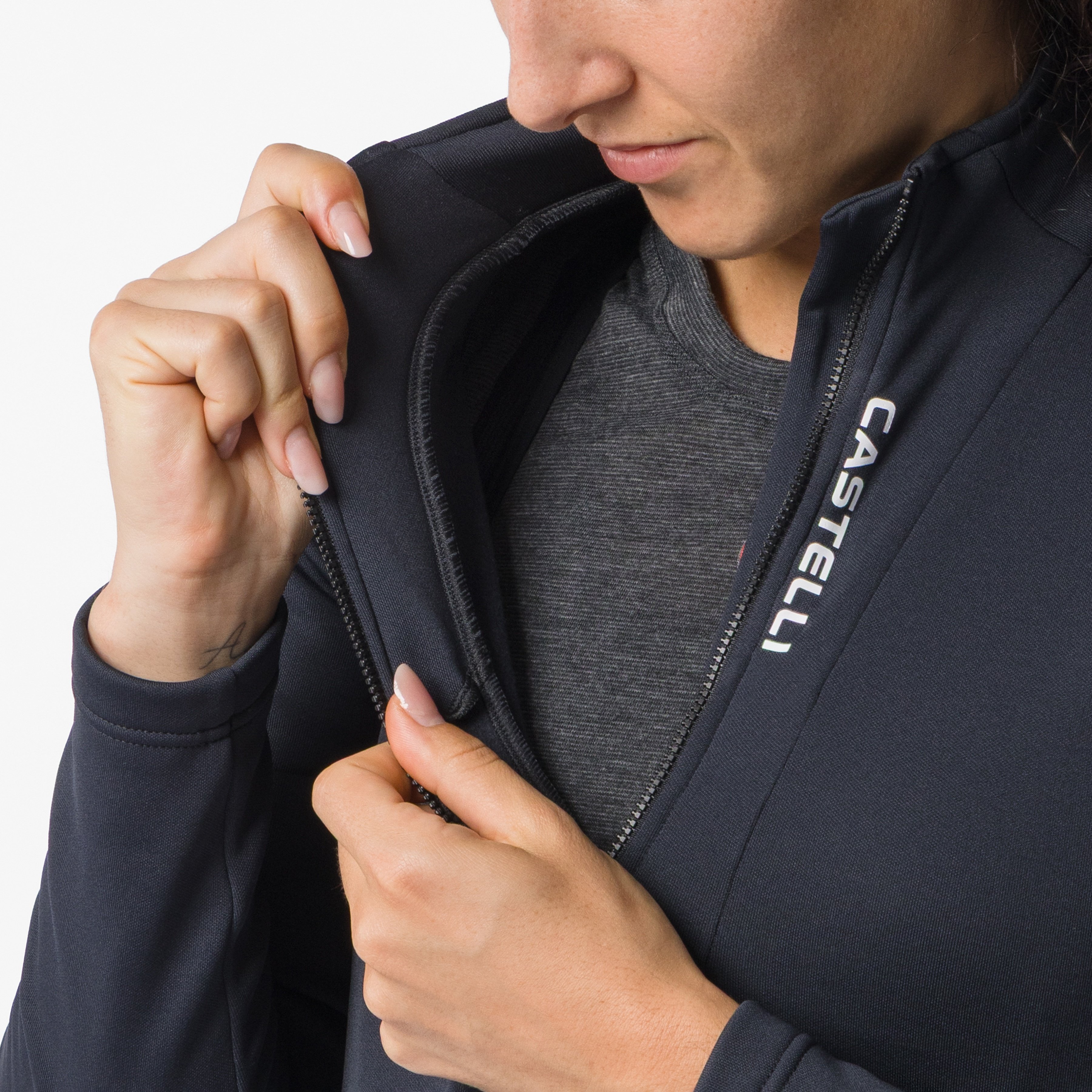 Sinergia 3 jersey fz - black - castelli