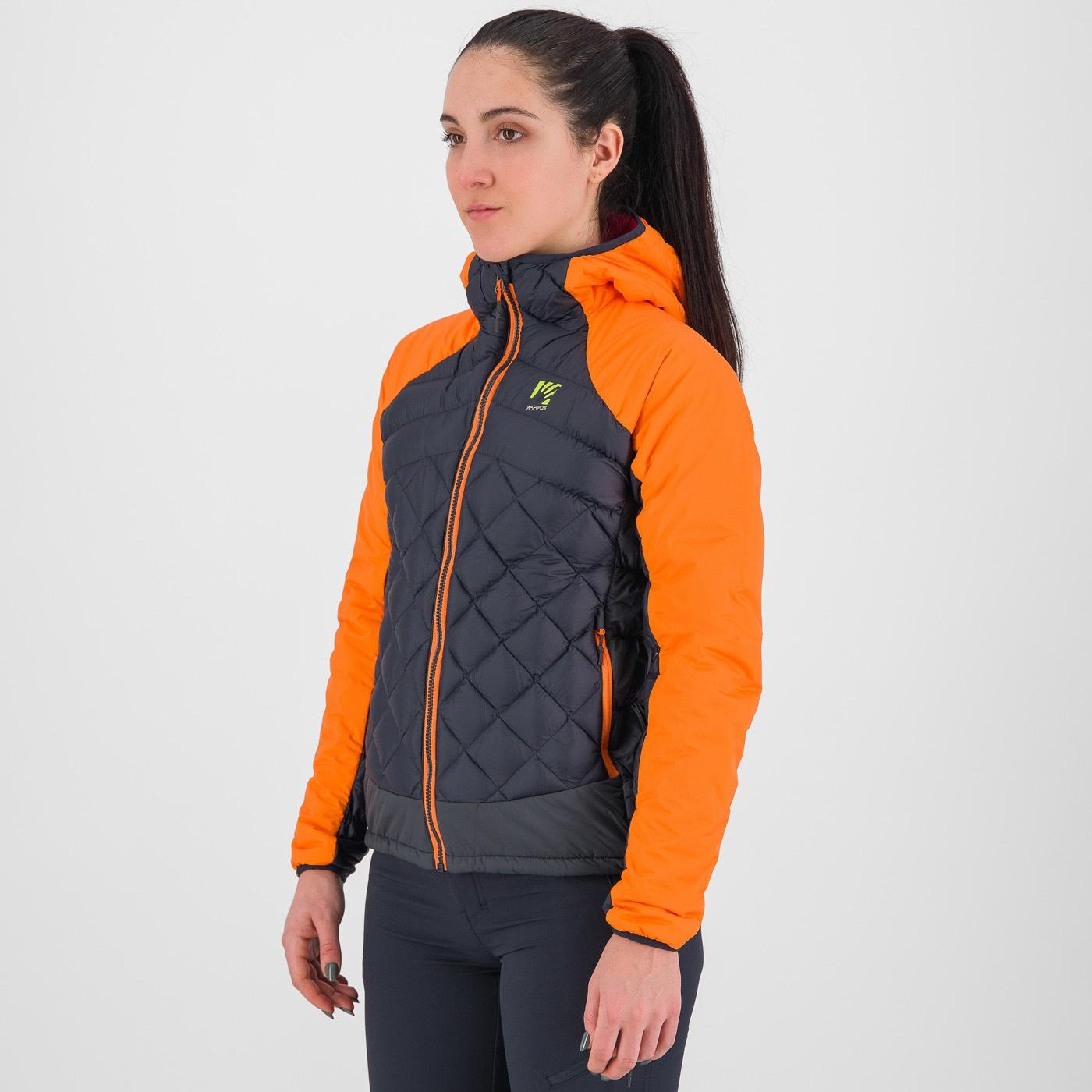 Lastei active plus w jacket - vulcan/vibrant orange - karpos