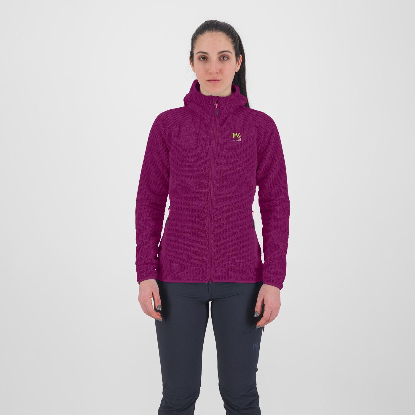 Rocchetta w hoodie fleece - boysenberry - karpos