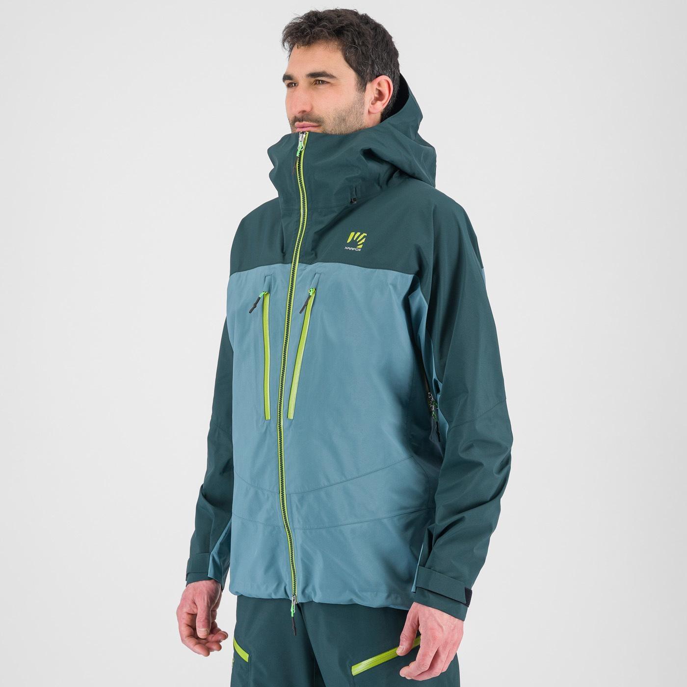 Highest goretex shell jacket - atlantic/forest - karpos