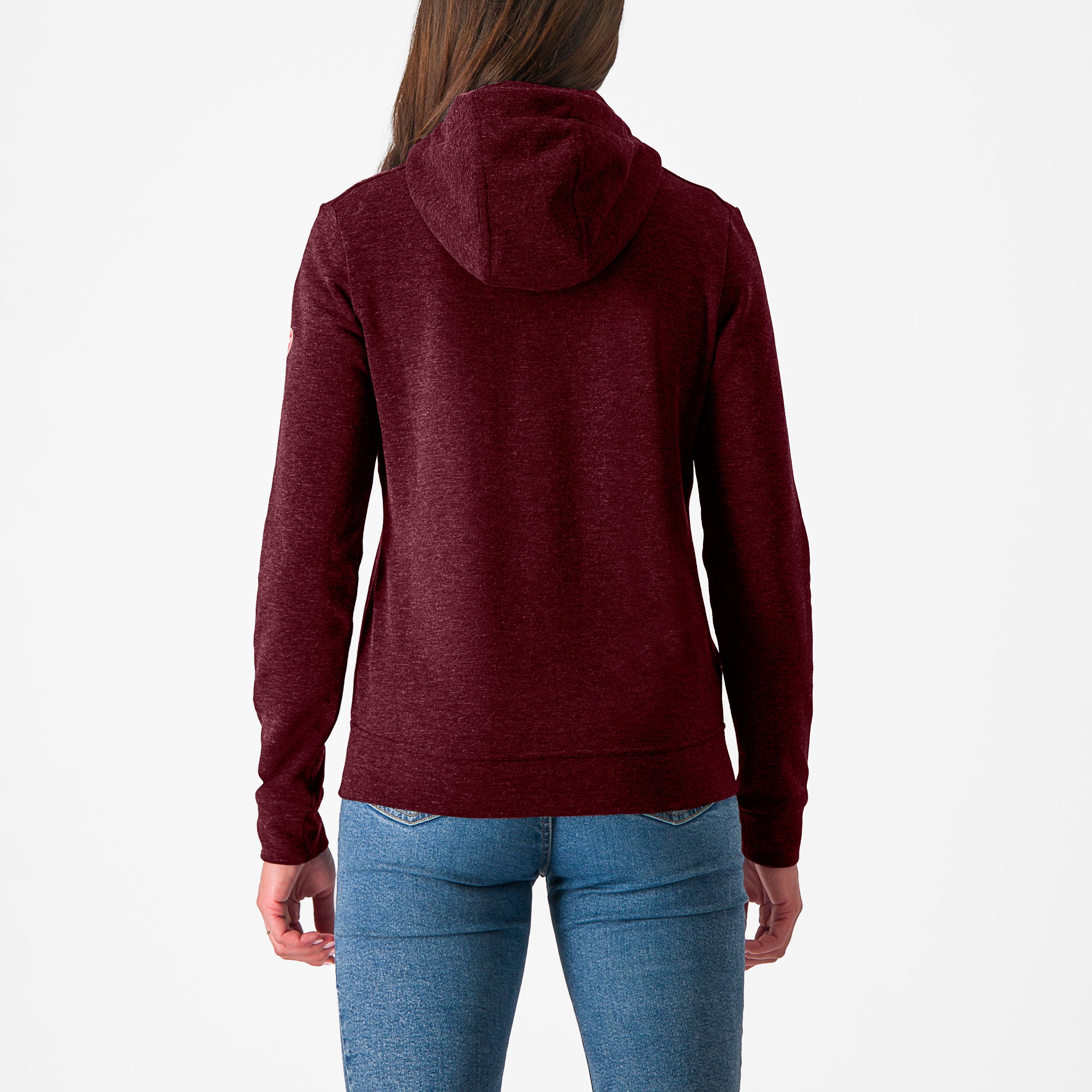 Milano 2 full zip w fleece - deep bordeaux - castelli