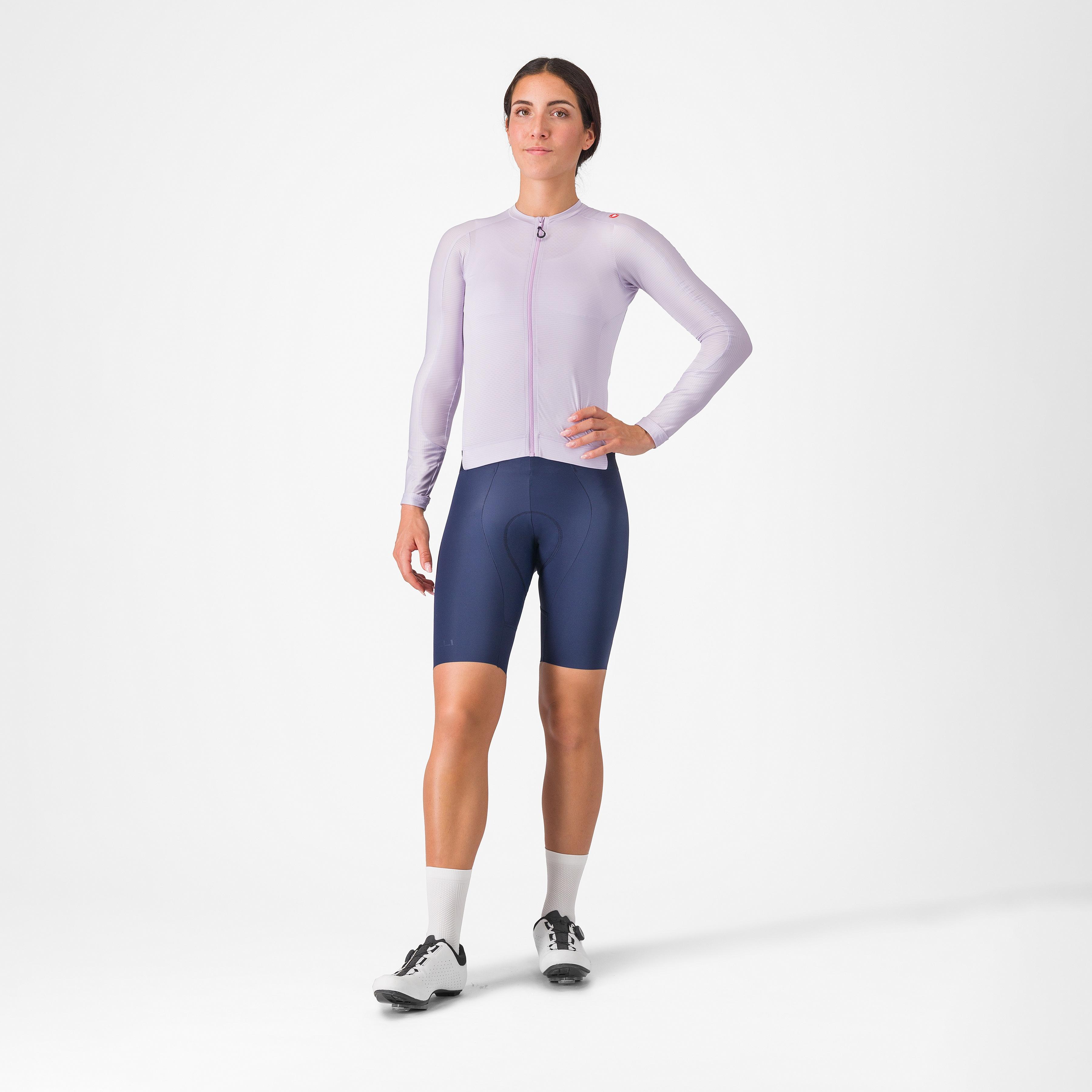 Espresso w long sleeve jersey - purple mist/dark night shade - castelli