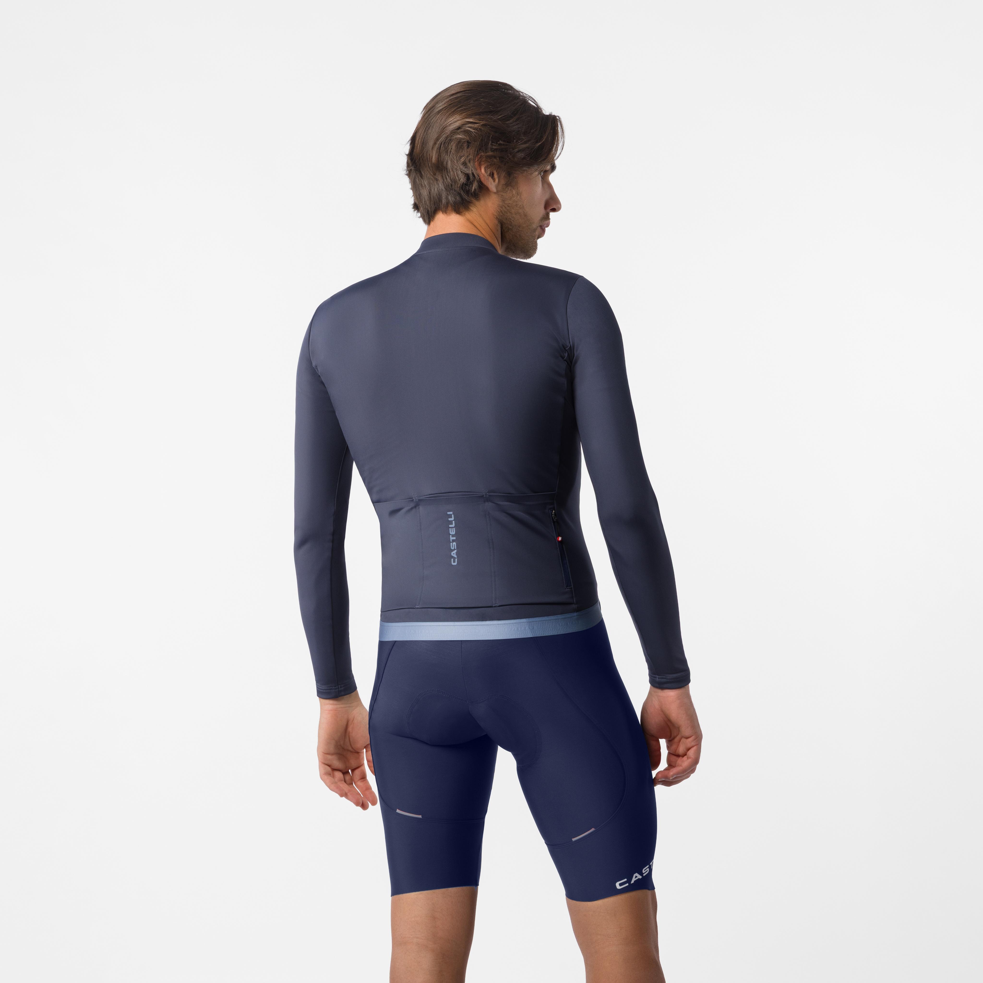 Espresso thermal bibshort - belgian blue - castelli