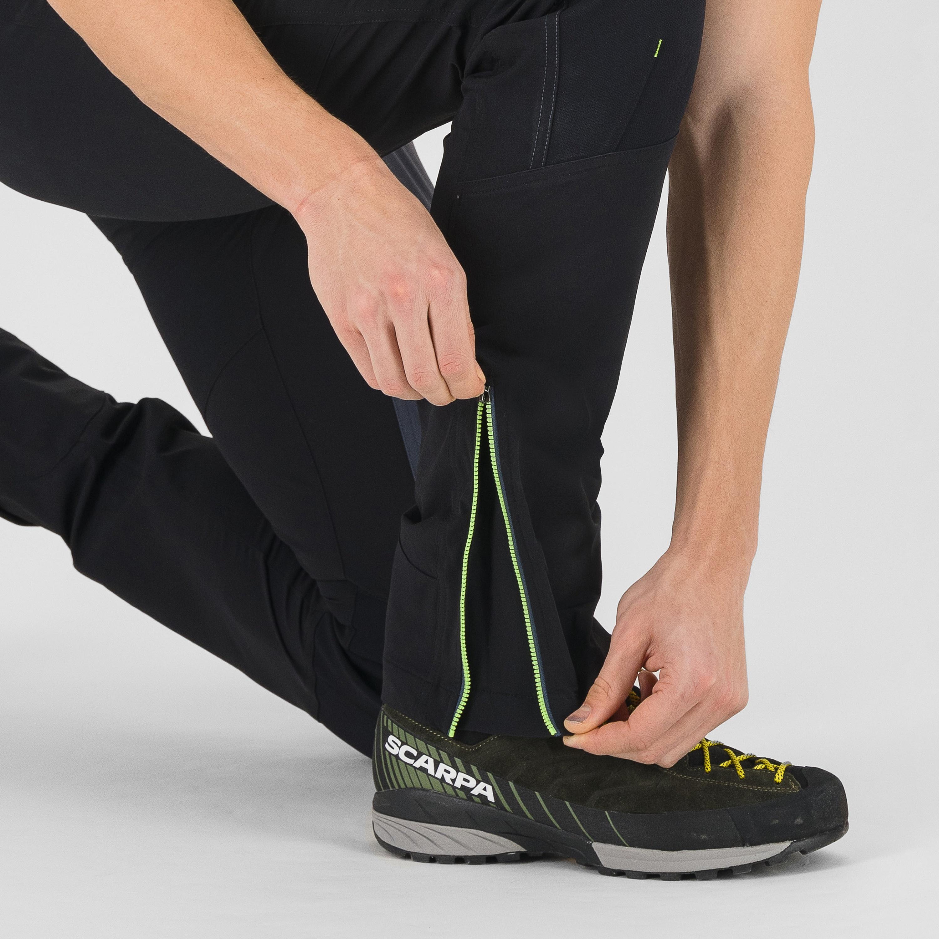 Wall evo  pant - black/ombre blue/jasmine green - karpos