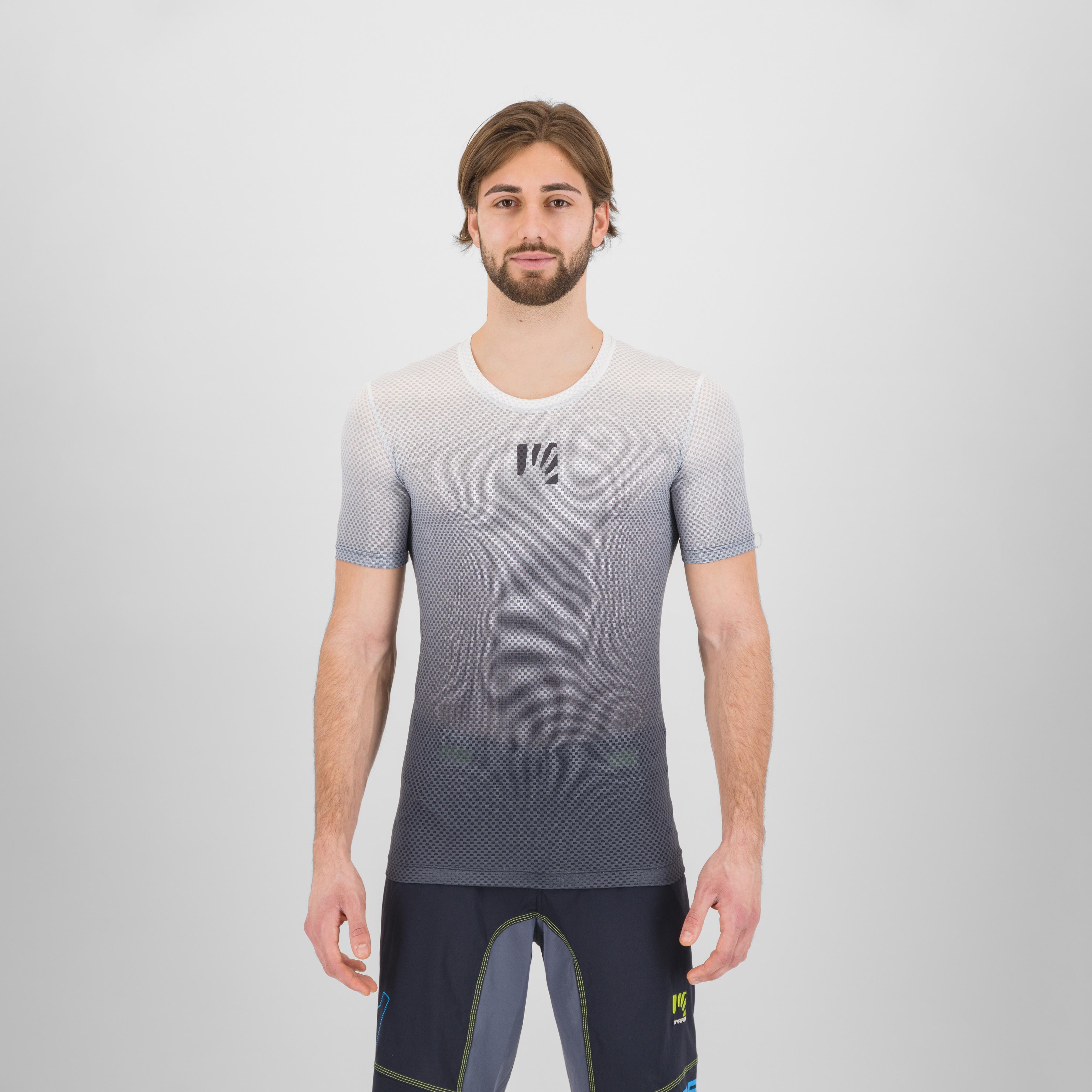Verve mesh t-shirt - vulcan/bright white - karpos