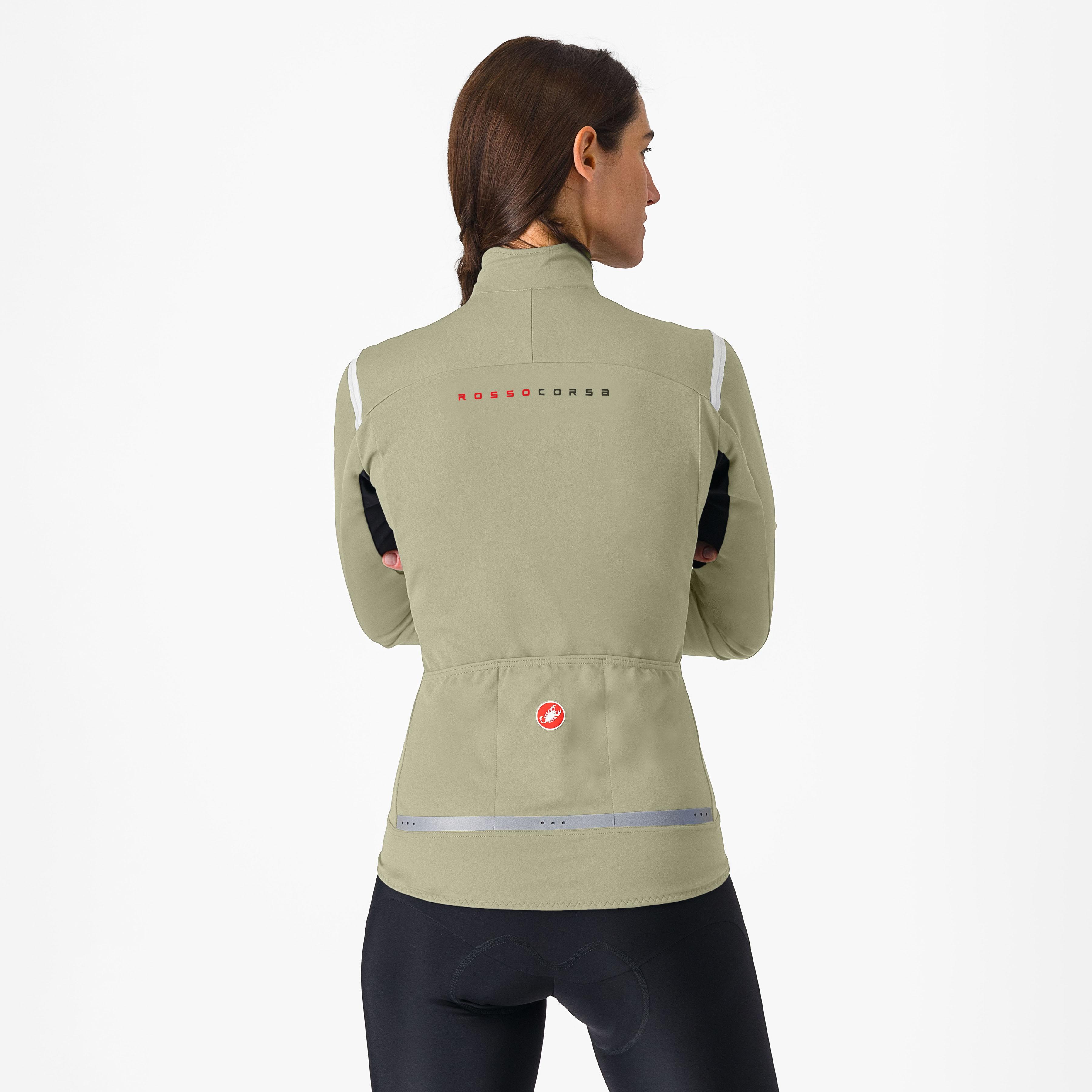 Perfetto ros 2 w jacket - green tea/chalk - castelli