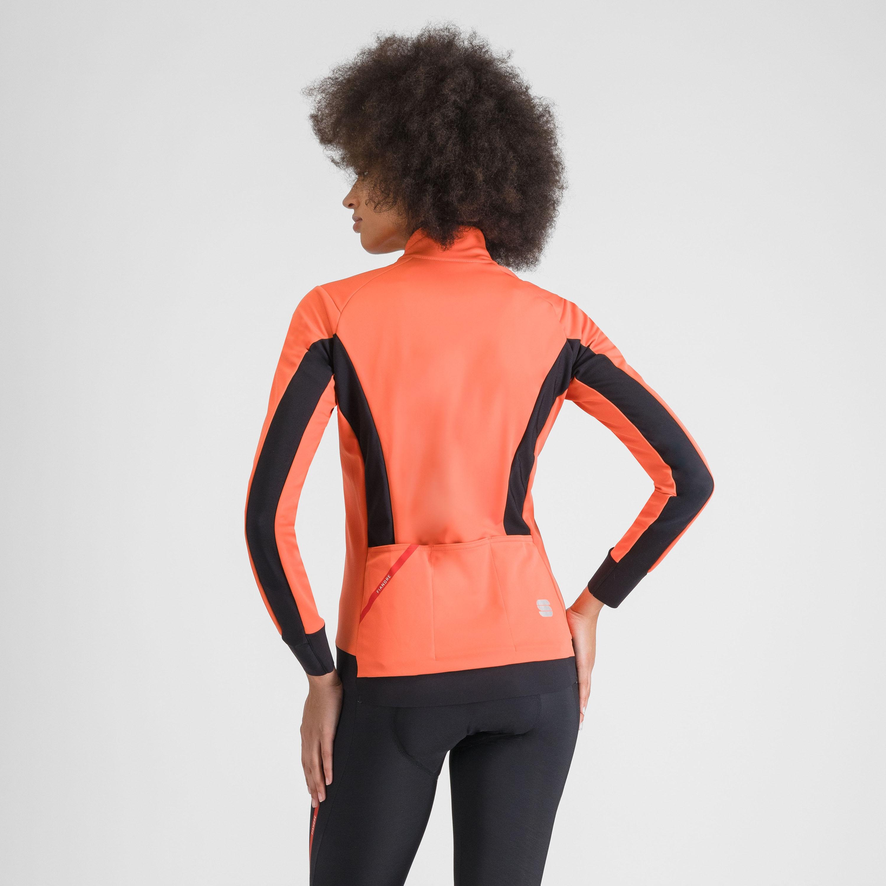 Fiandre  w jacket - pompelmo - sportful