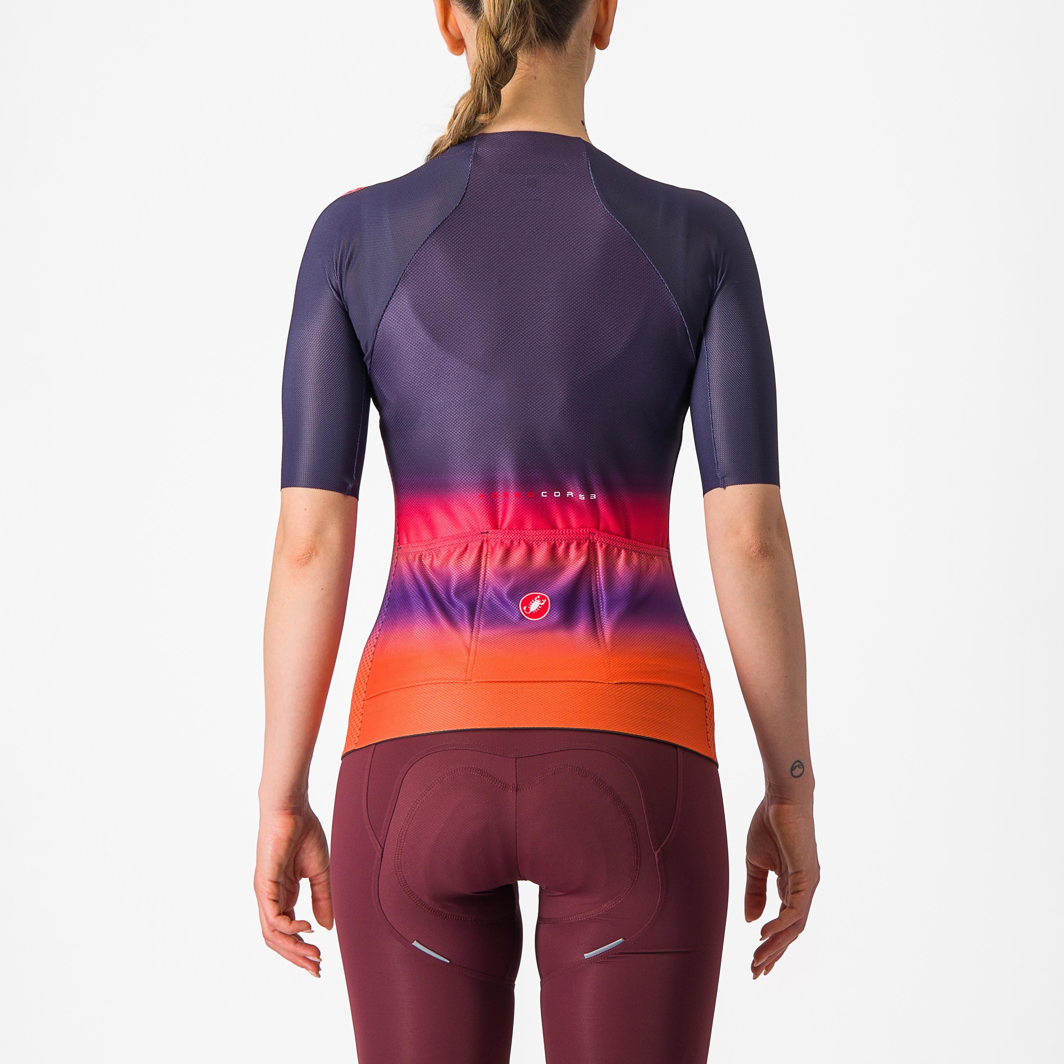 Climber's 4.0 w jersey - night shade/pink-orange - castelli