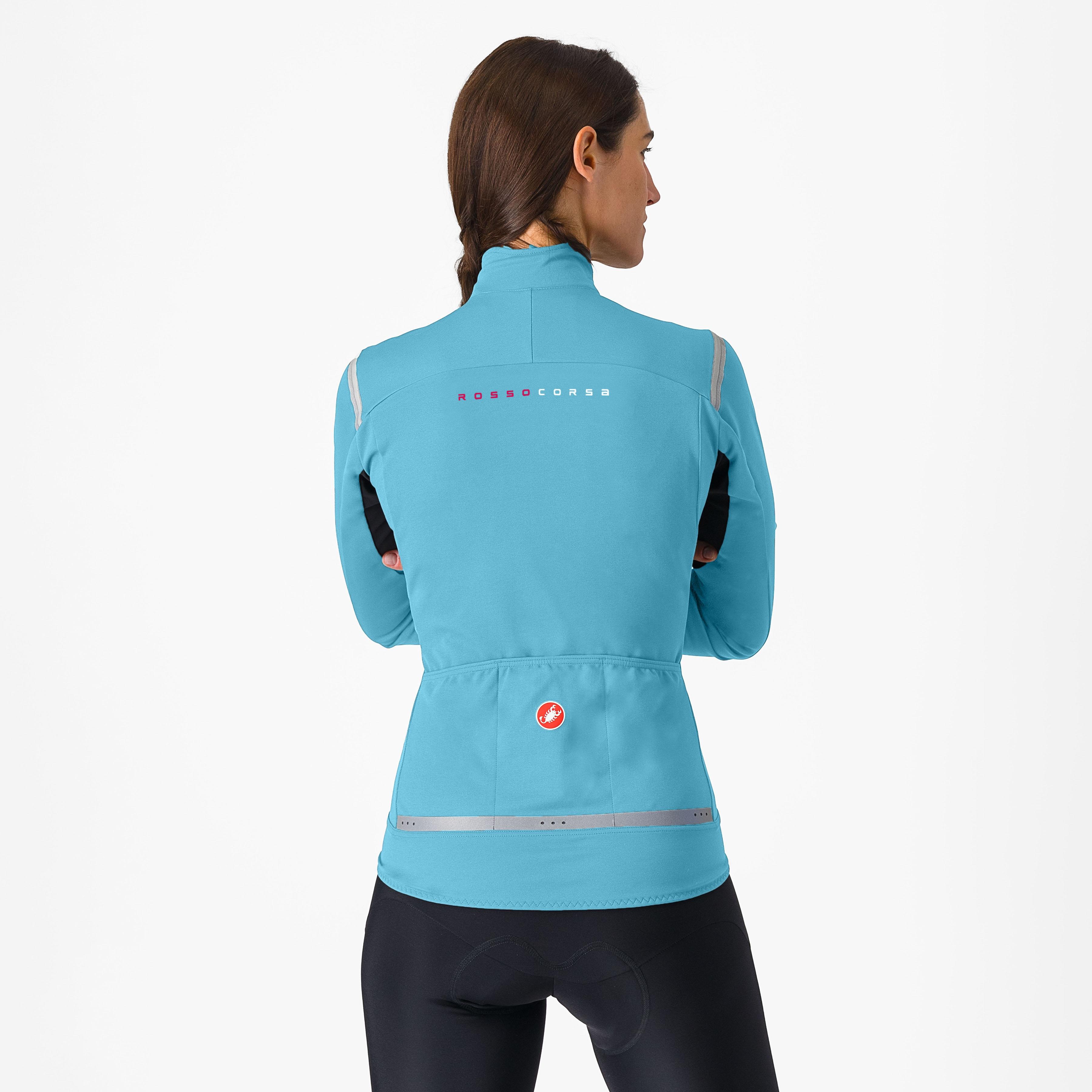 Perfetto ros 2 w jacket - celeste/silver reflex - castelli