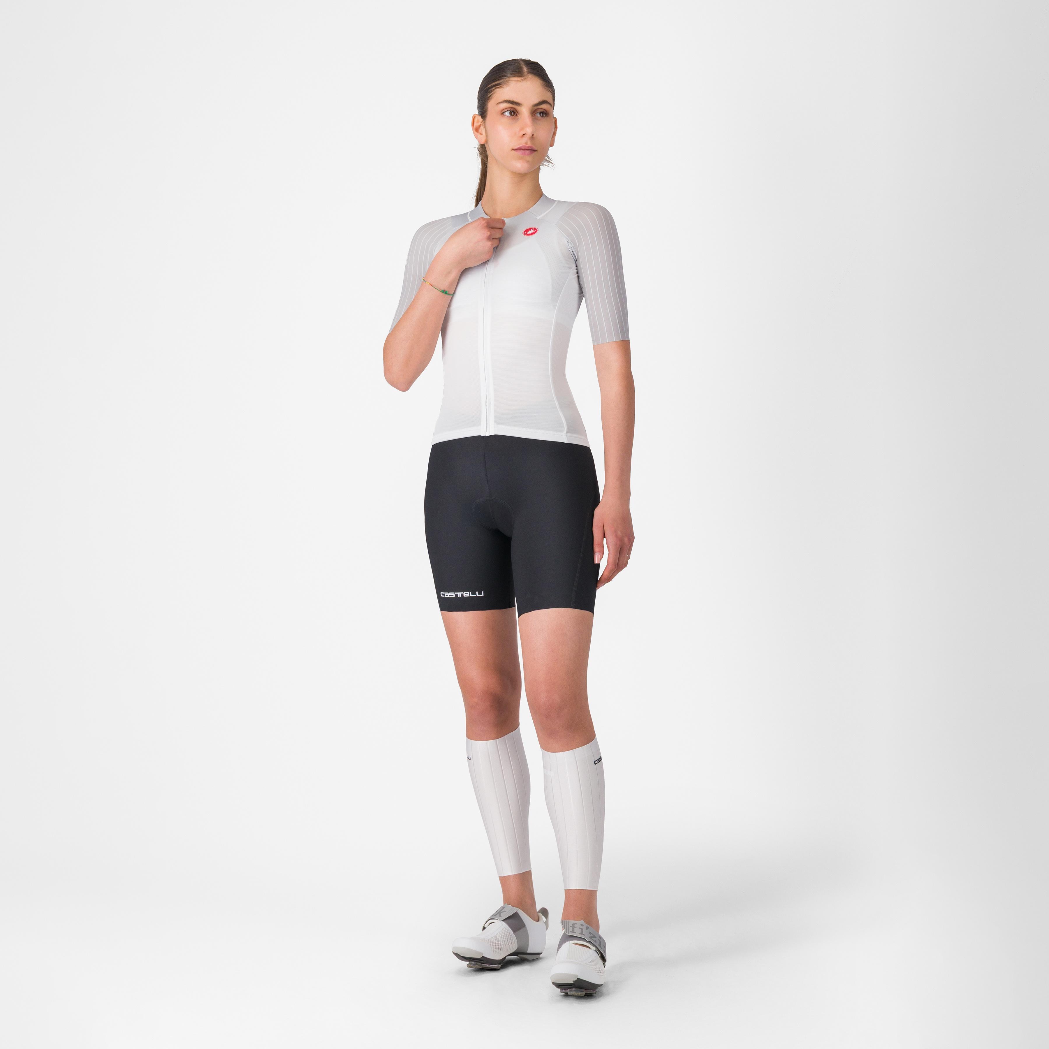 Free speed 3 w race top - white/silver gray - castelli
