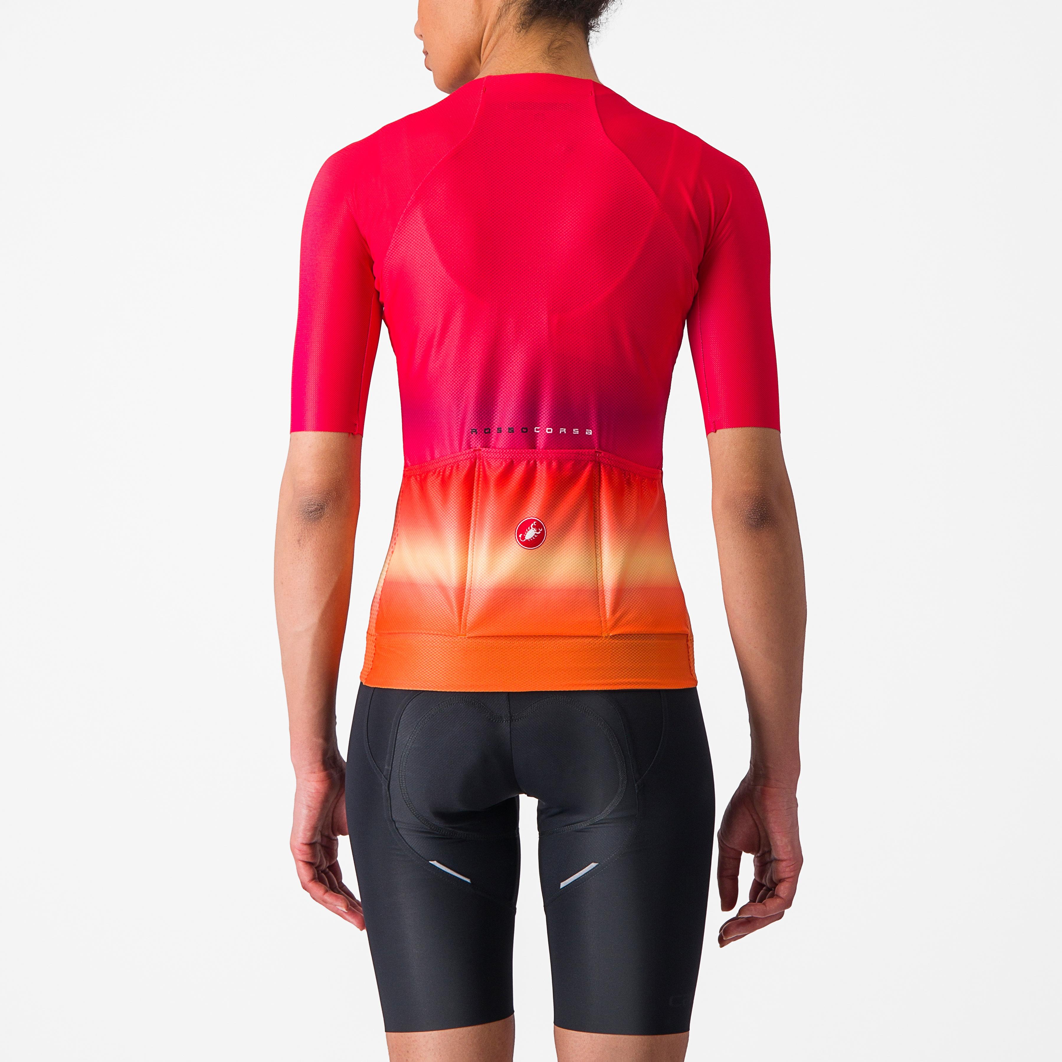 Climber's 4.0 w jersey - hibiscus/pink-ornge - castelli