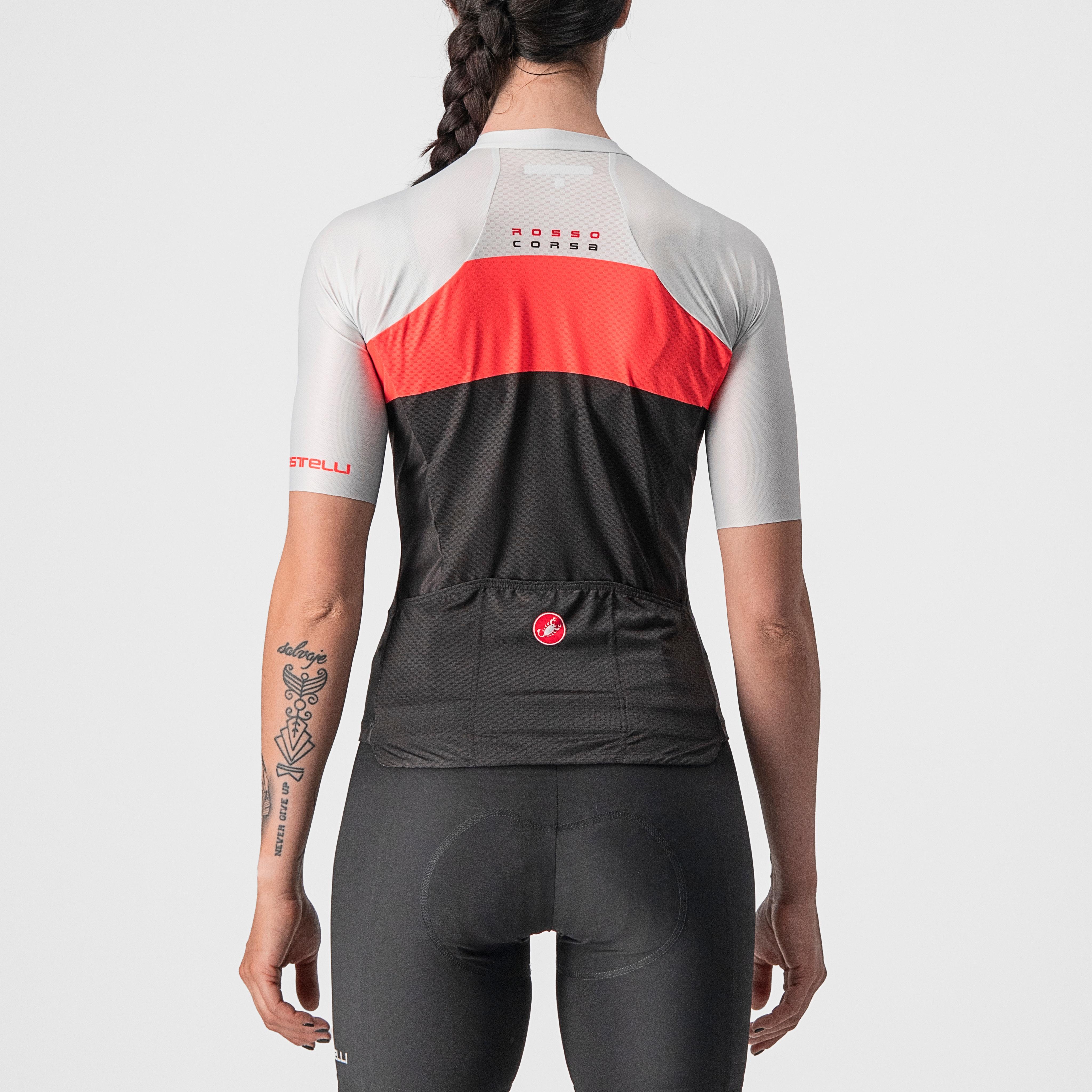 Aero pro w jersey - light black/brilliant pink-sil - castelli