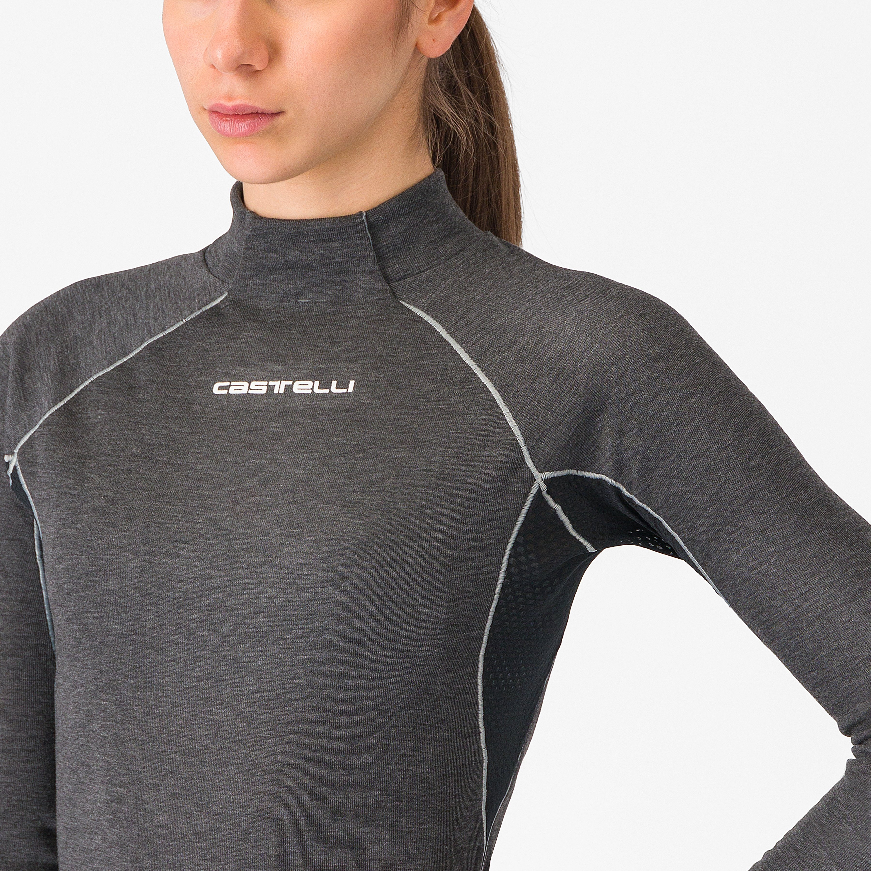 Flanders 2 warm w long sleeve - gray - castelli