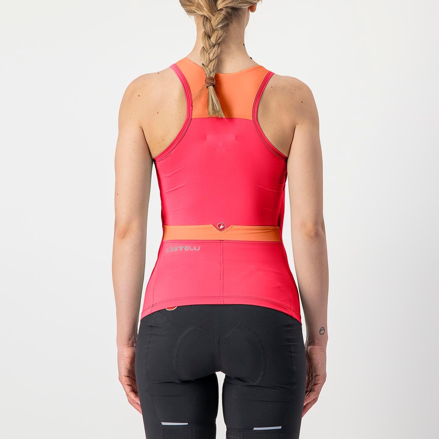 Solaris top - hibiscus/soft orange - castelli