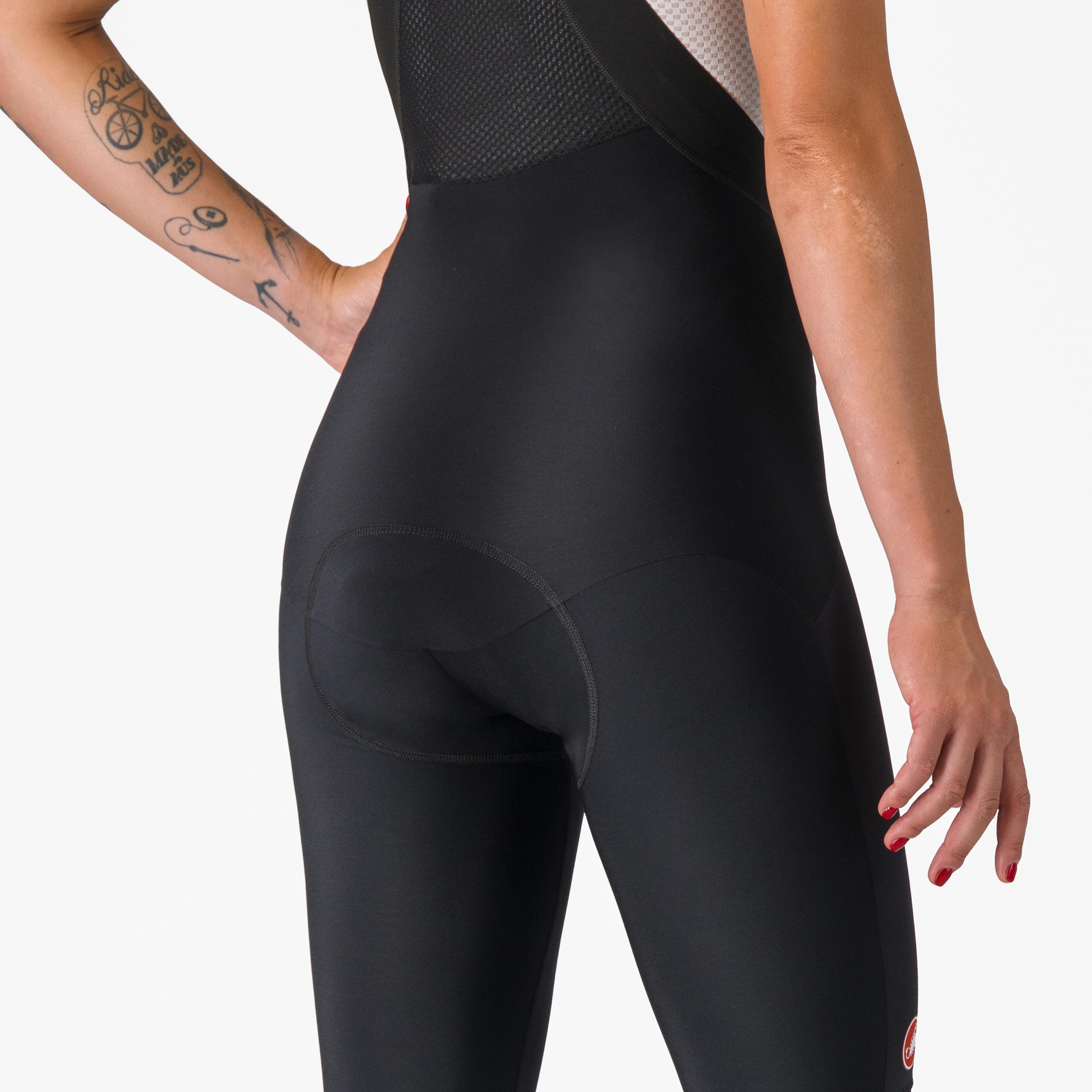 Sorpasso ros  w bibtight - black/silver reflex - castelli
