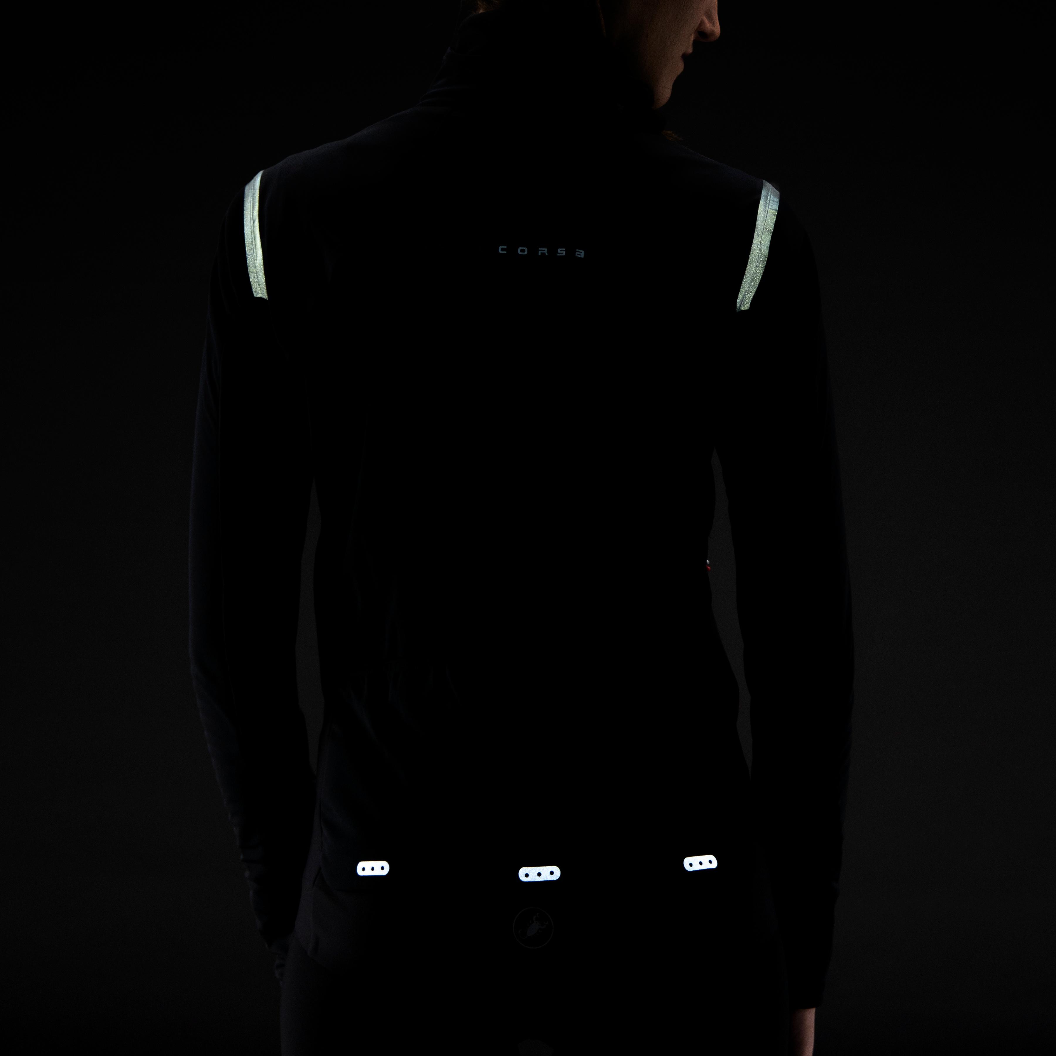Alpha ros 2 w jacket - light black/black reflex-brill - castelli