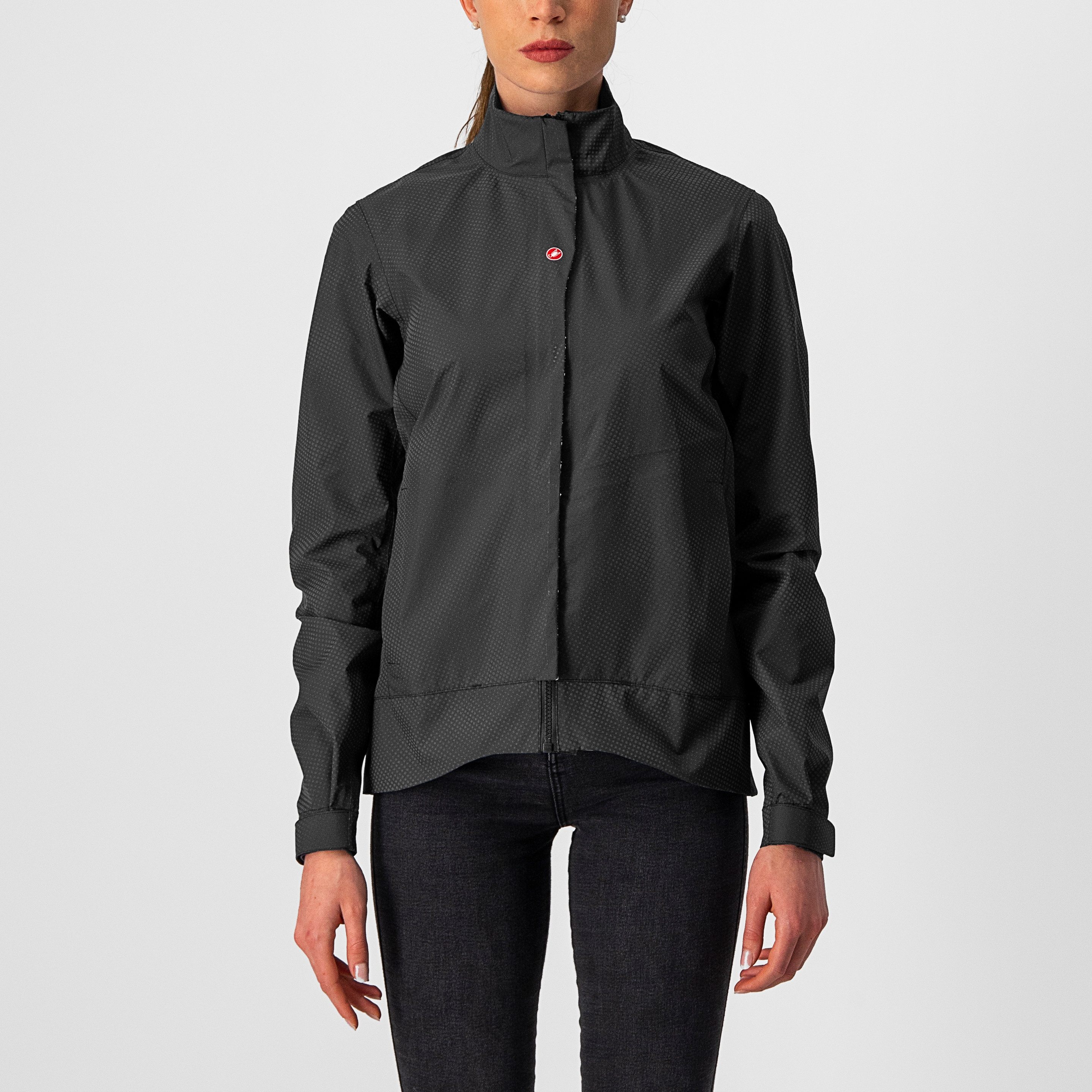Commuter w reflex jacket - light black - castelli