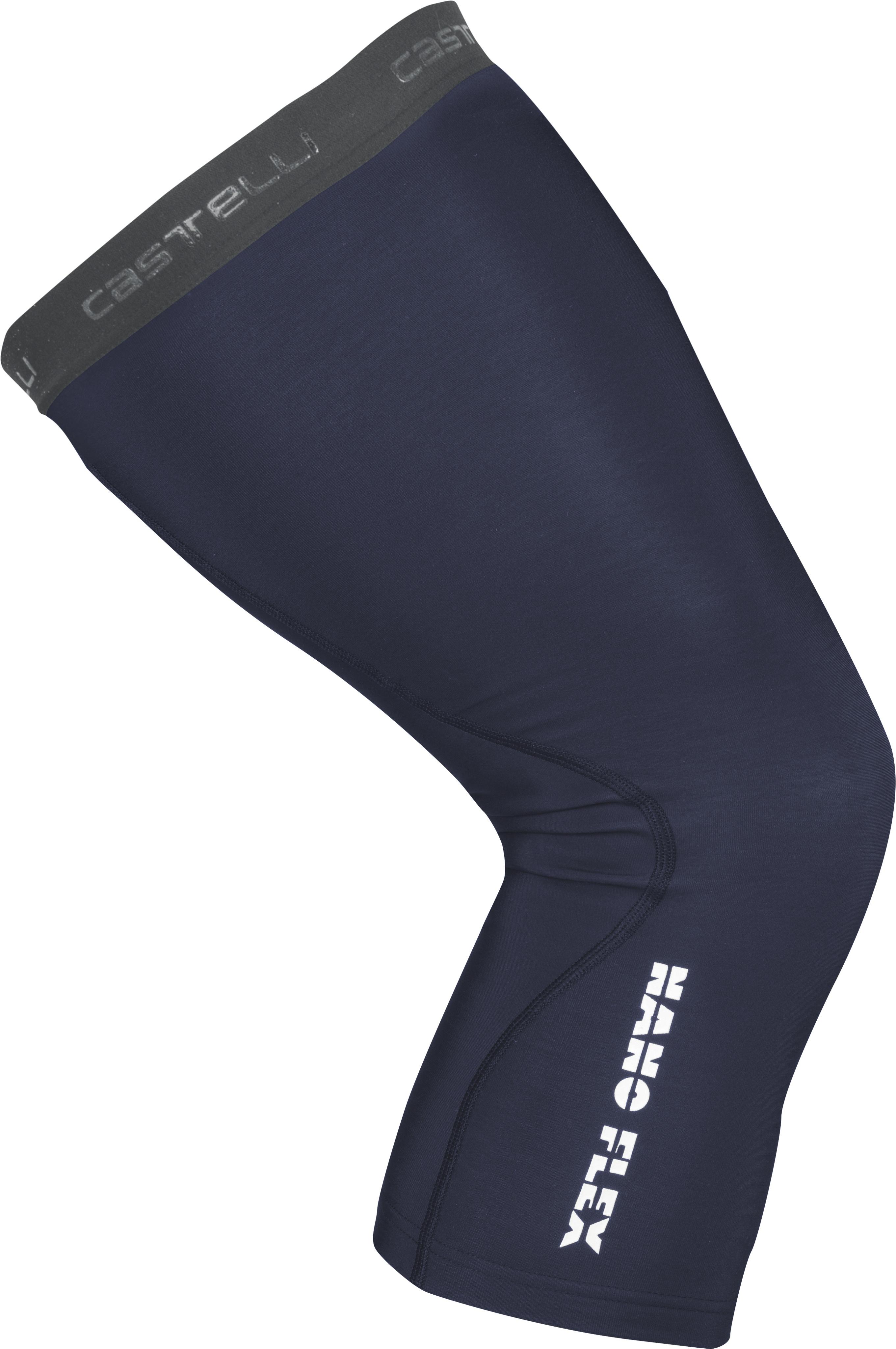 Nano flex 3g kneewarmer - savile blue - castelli