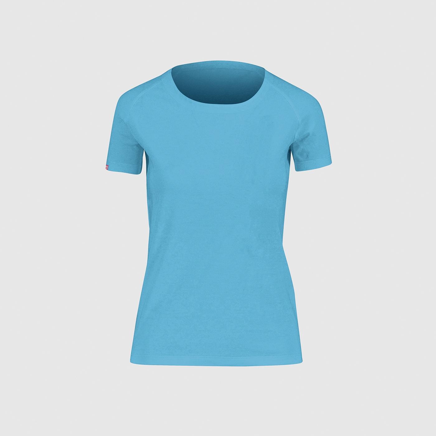 Berto cotton w t-shirt - blu atollo - karpos