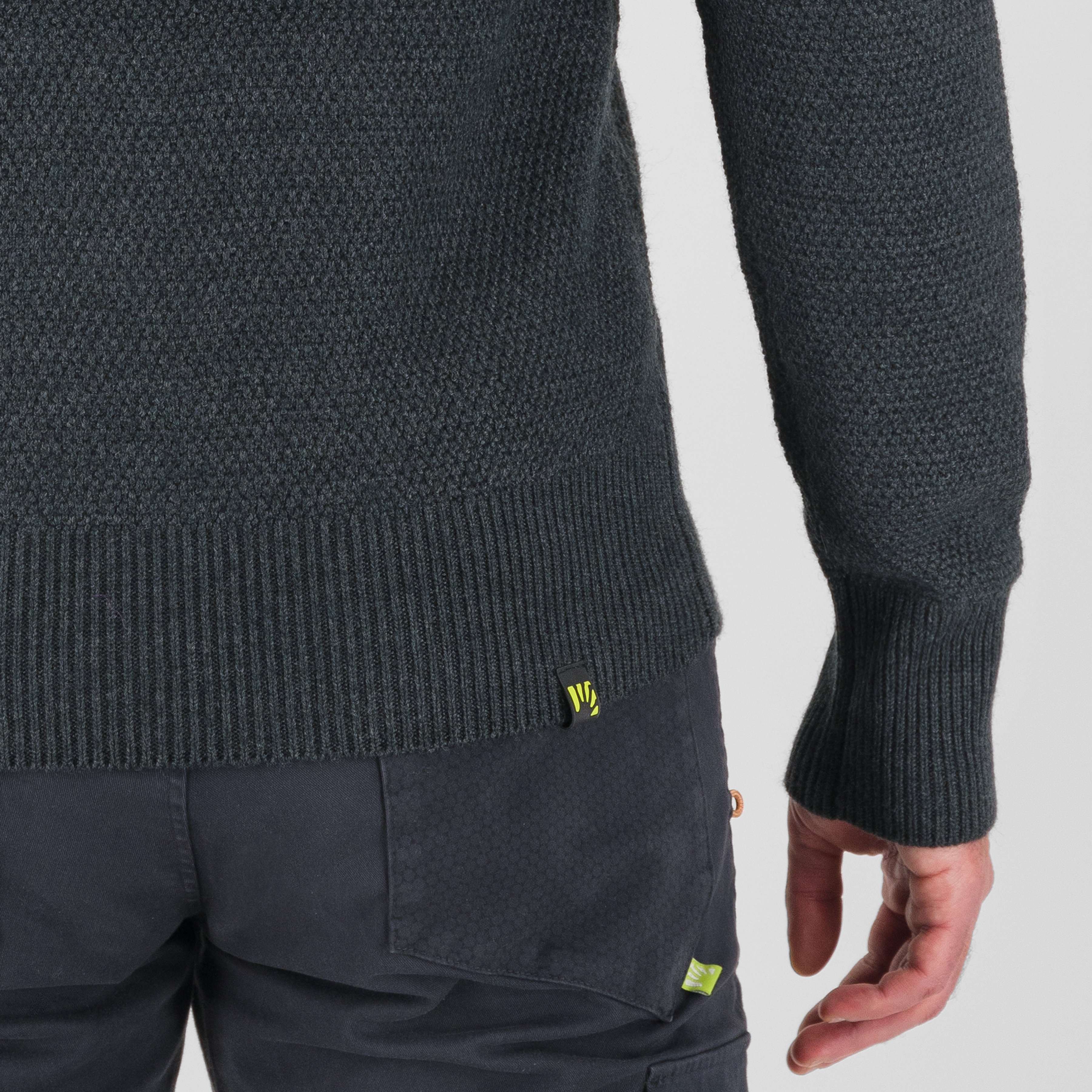 Ermellino crewneck sweater - woodl.gray - karpos