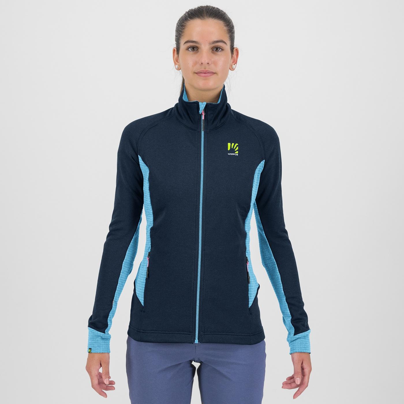 Pizzocco evo w full-zip fleece - sky captain/blue atoll - karpos