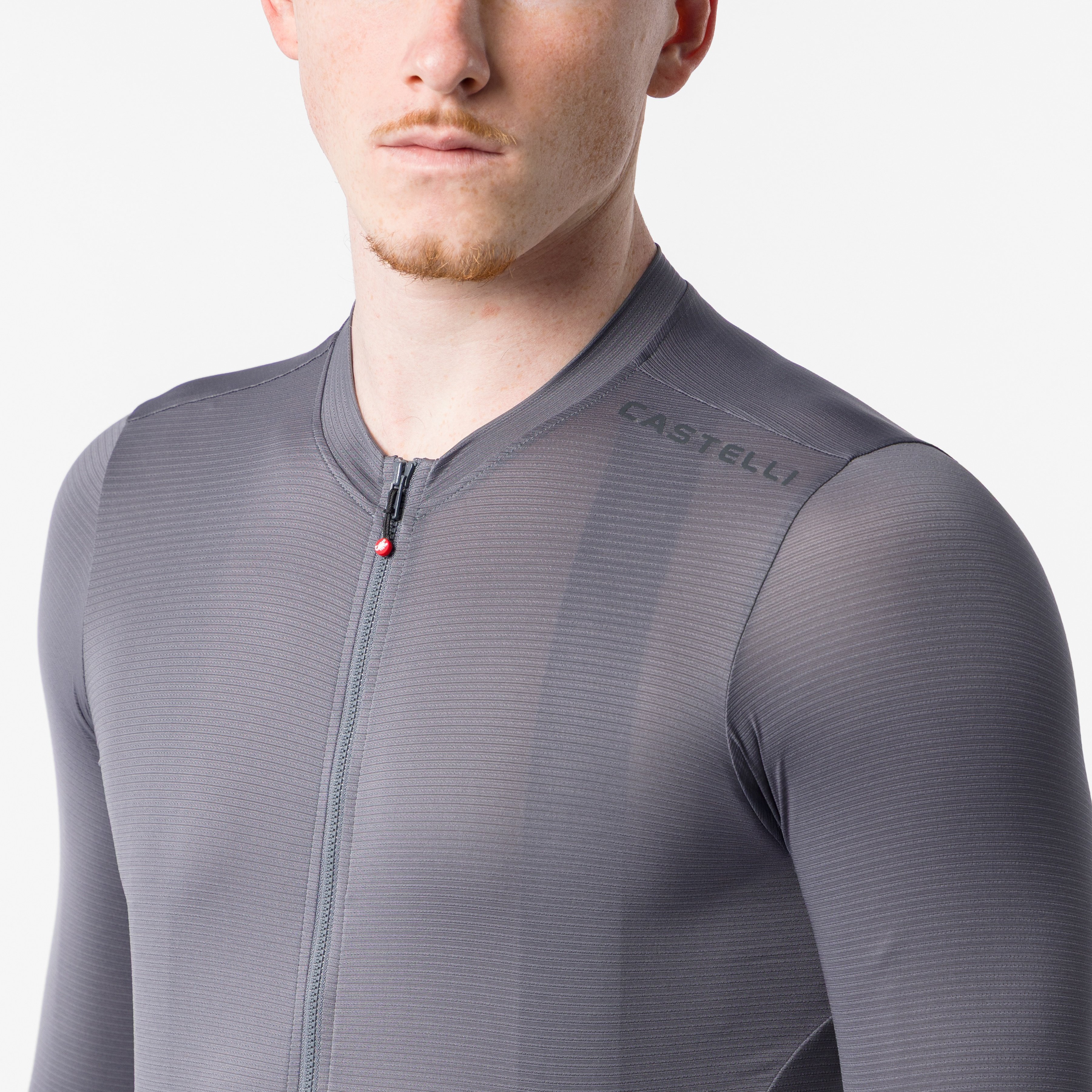 Espresso 2 ls jersey - smoky gray - castelli