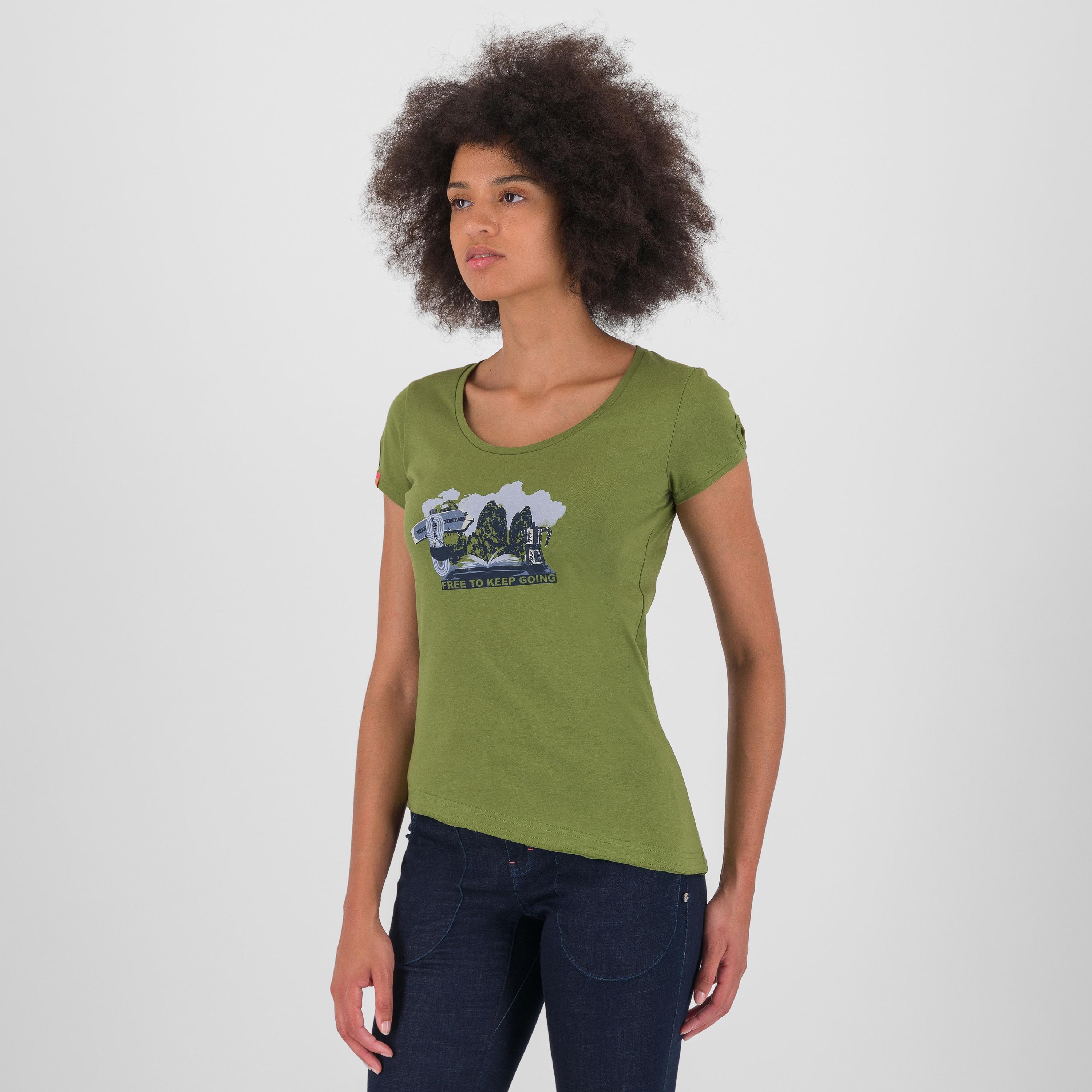 Anemone evo w t-shirt - cedar green - karpos