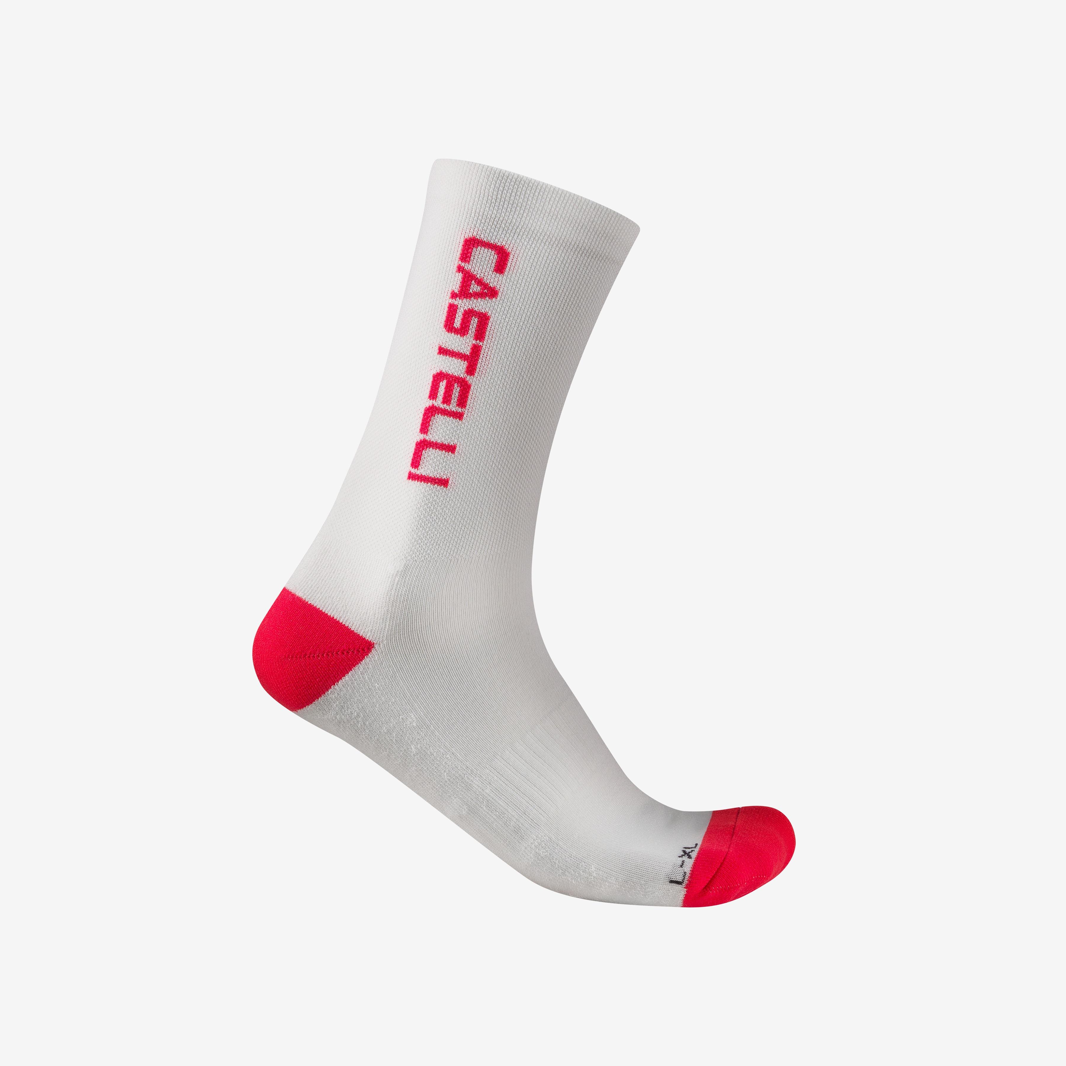 Sweetspot 20 thermal sock - ivory/red - castelli