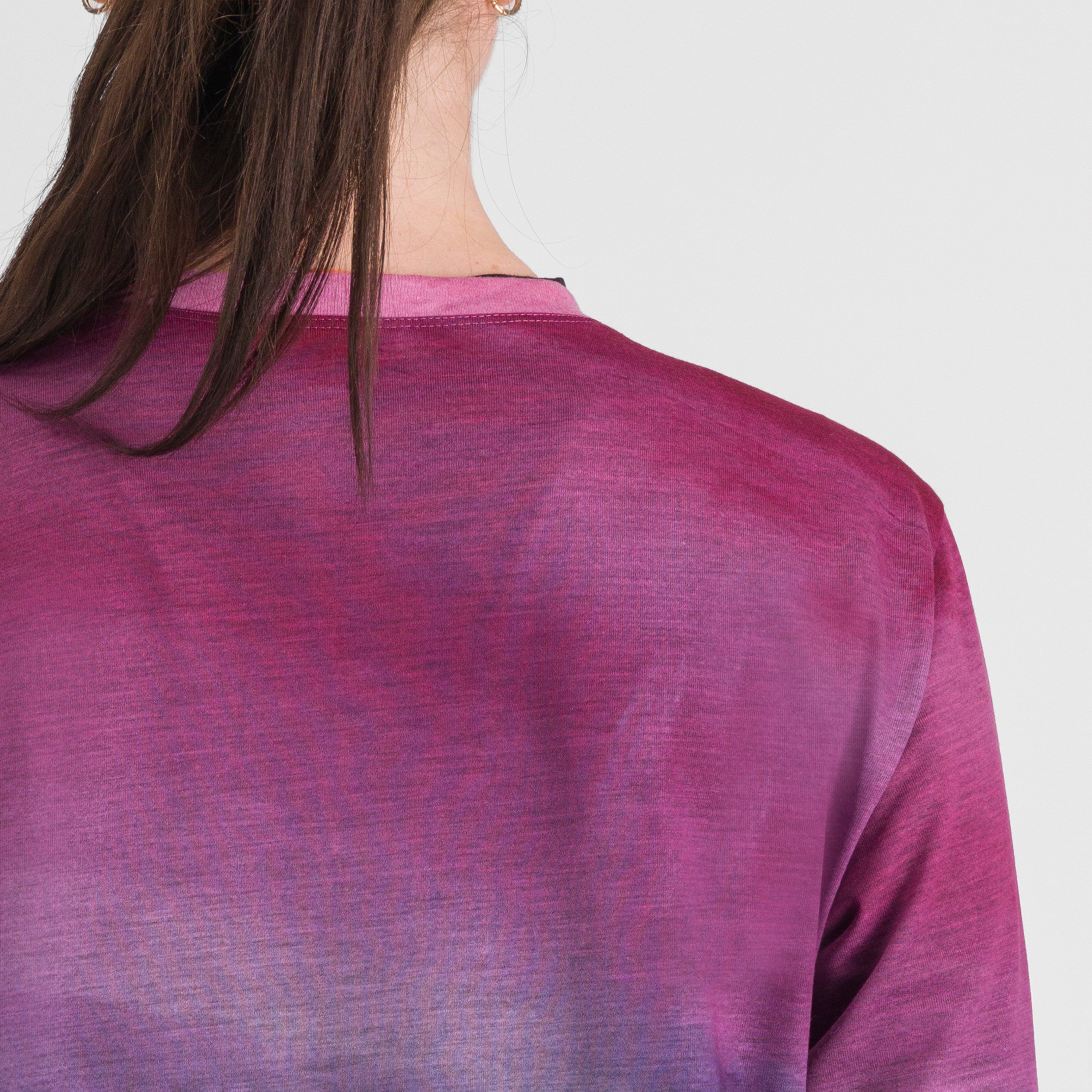 Flow giara w tee long sleeve - berry blue pink - sportful