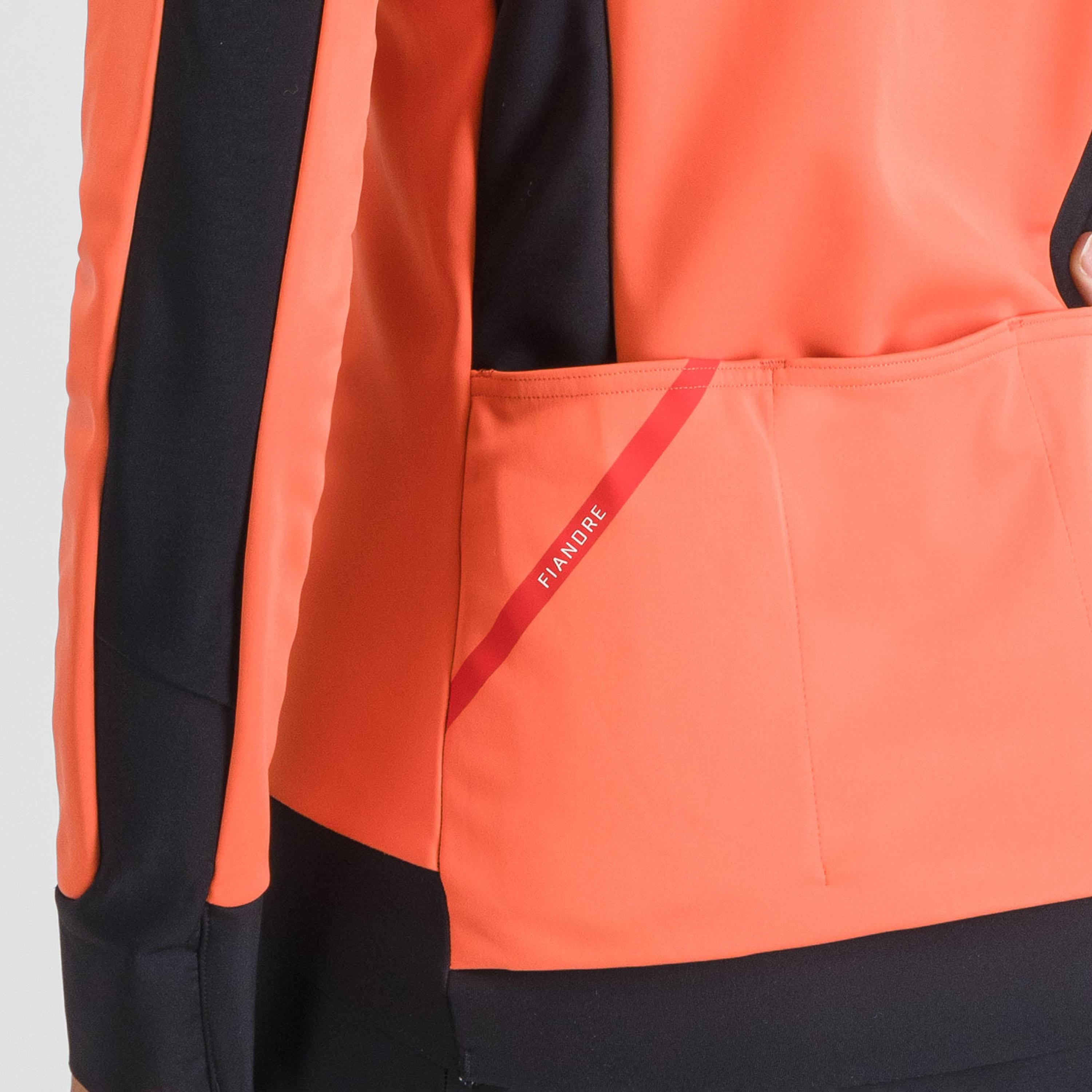 Fiandre  w jacket - pompelmo - sportful
