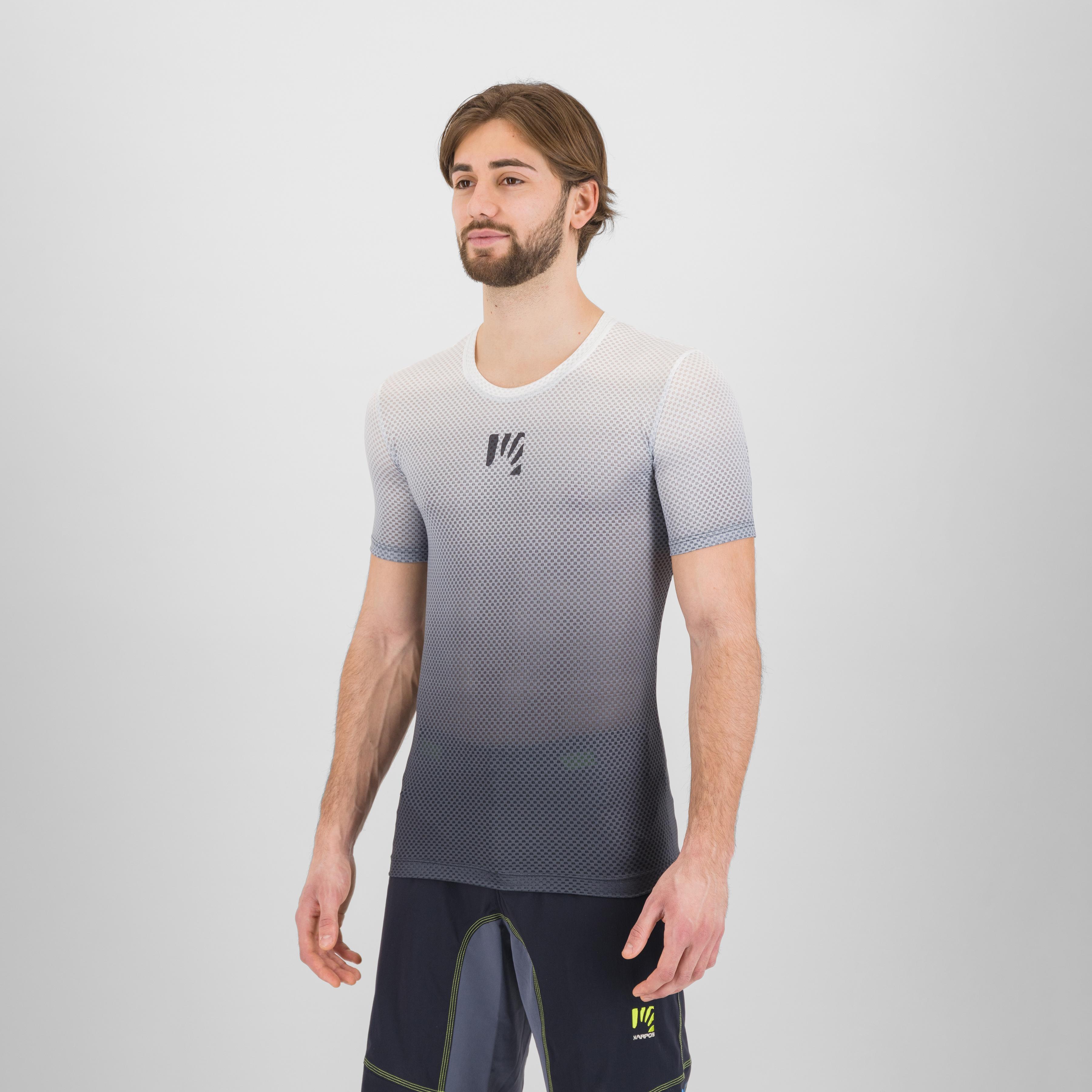 Verve mesh t-shirt - vulcan/bright white - karpos