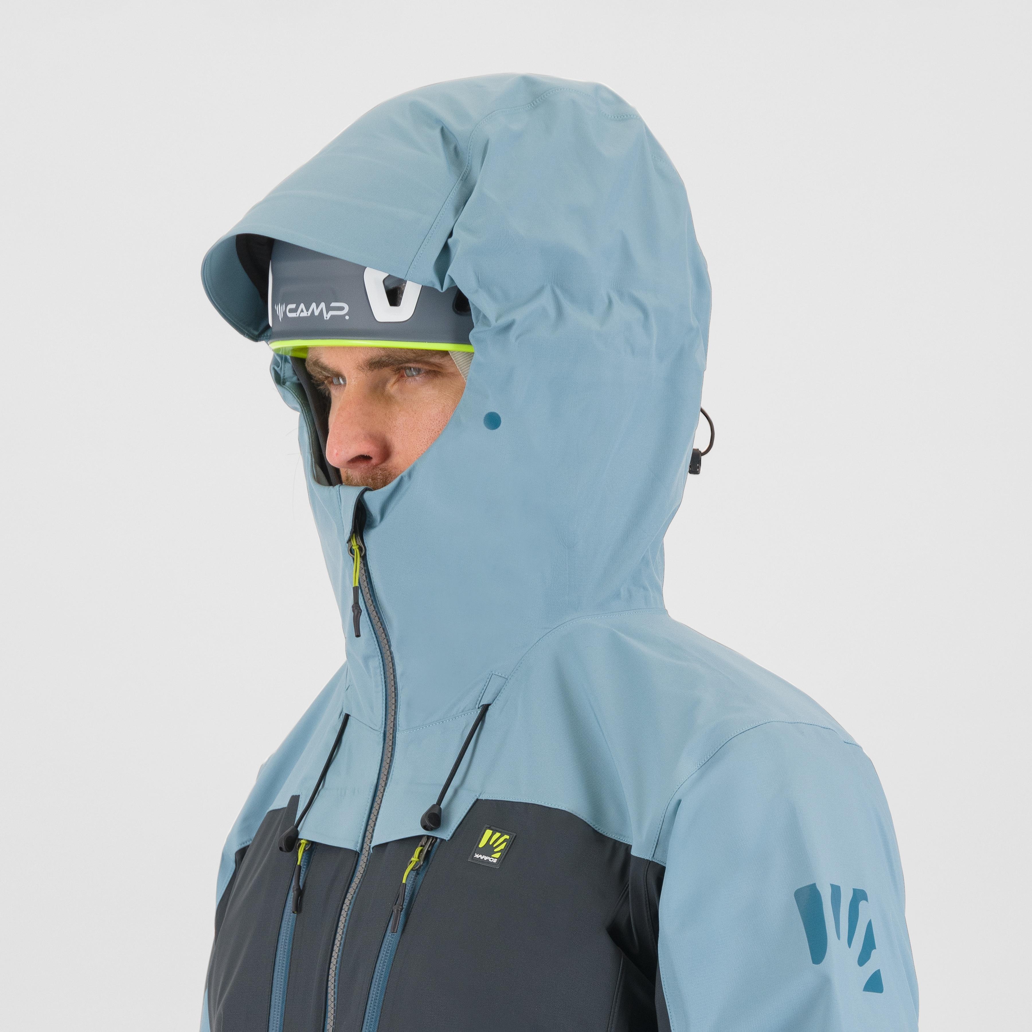 Midi shell jacket - woodl.gray/smoke blue - karpos