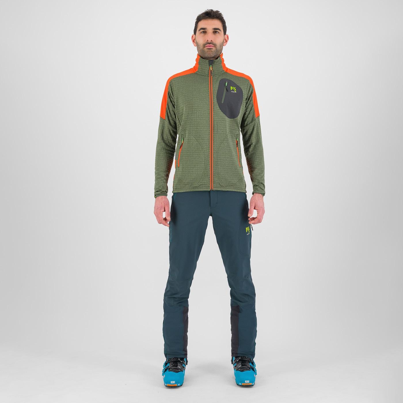 Puez fleece - thyme/spicy ornage - karpos