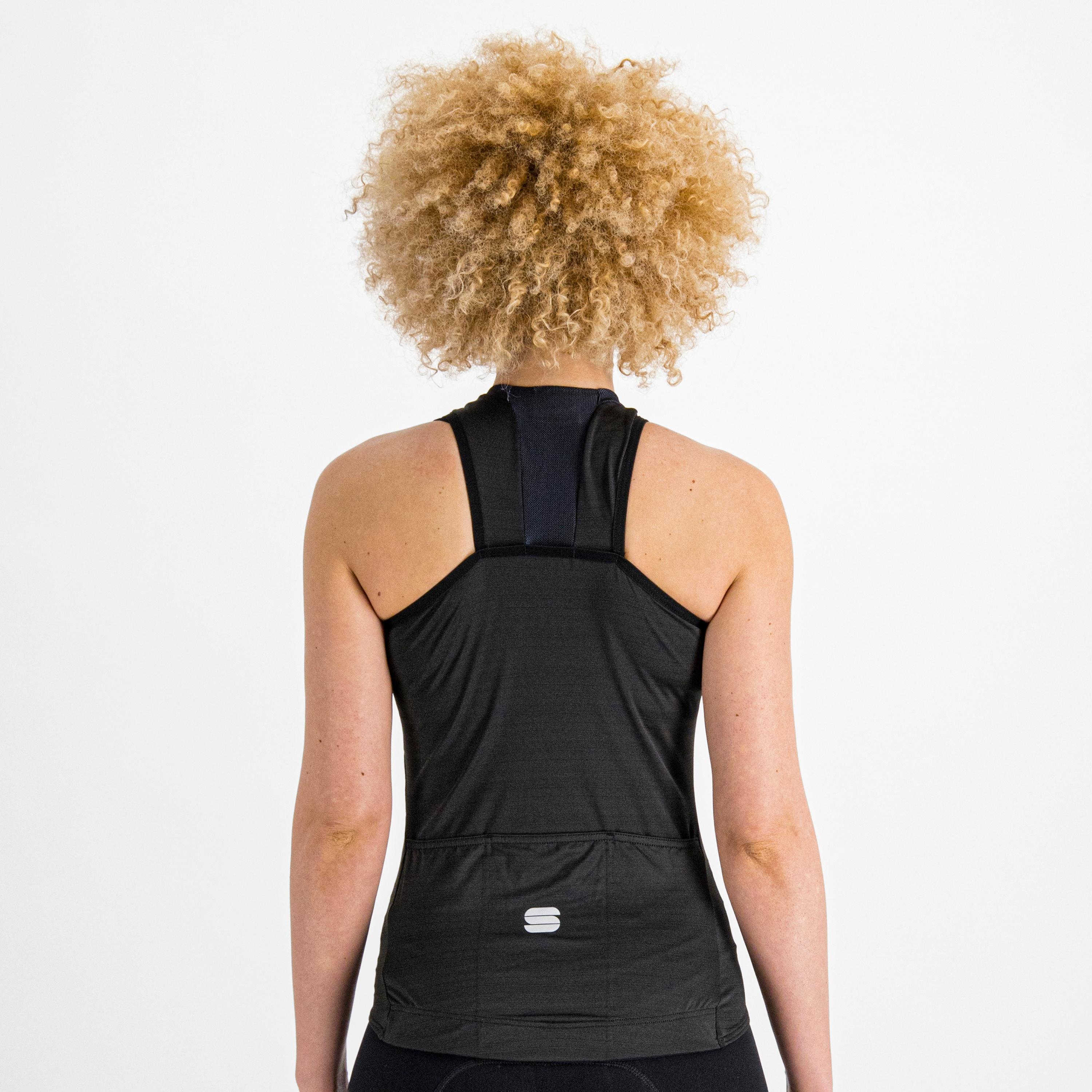 Kelly w sleeveless jersey - black - sportful